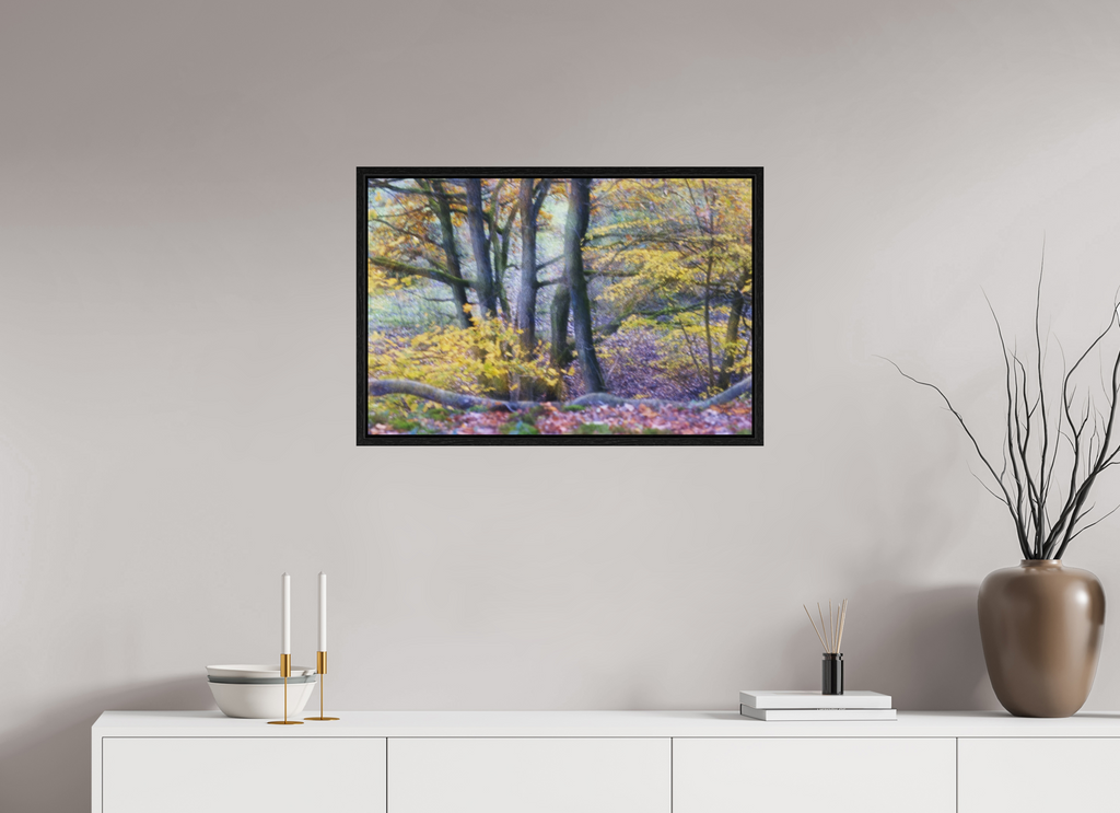 75 x 50 cm, Floater Frame Trees on Hornpottweg