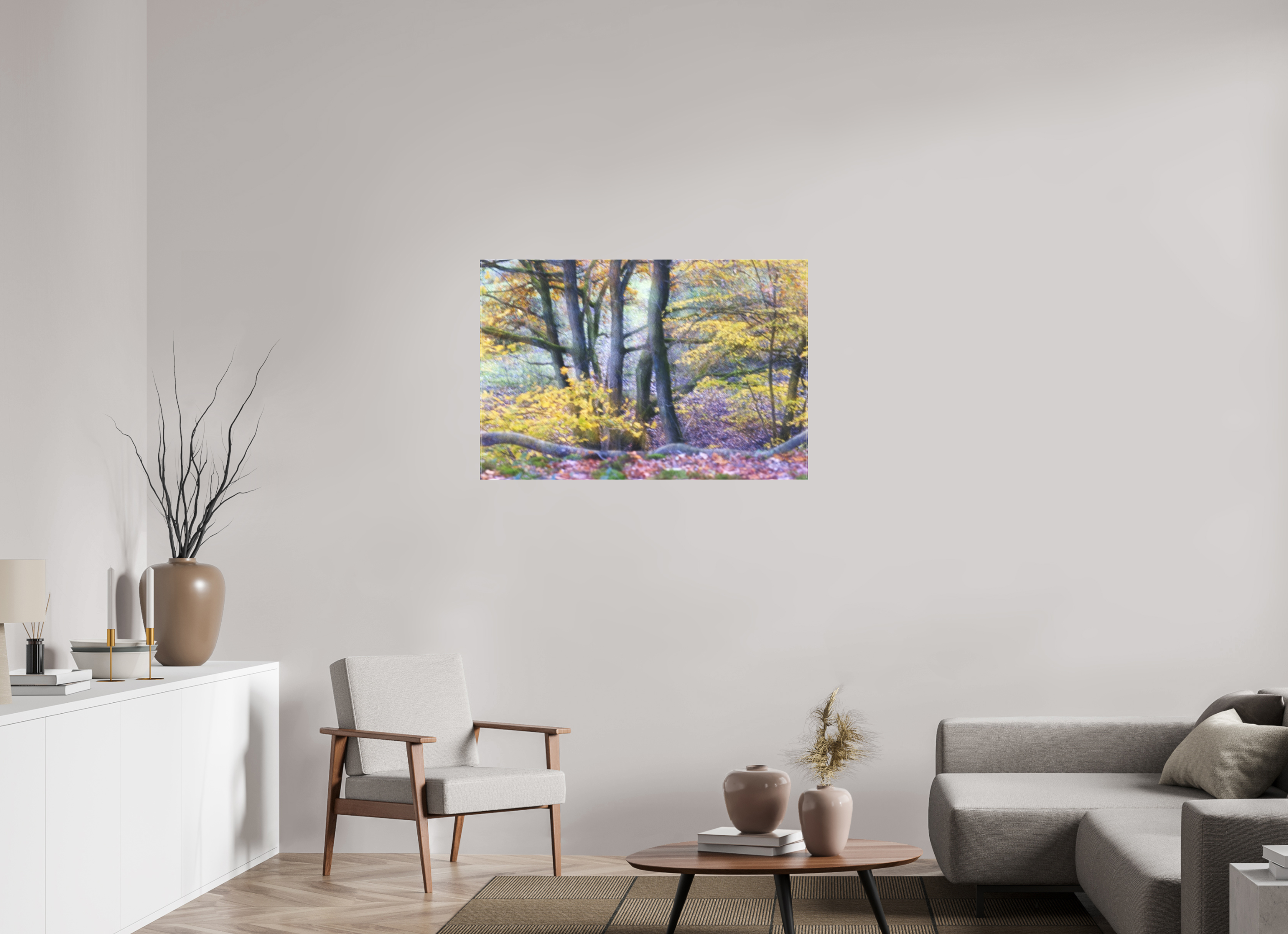 105 x 70 cm, Leinwand matt Staccato giallo