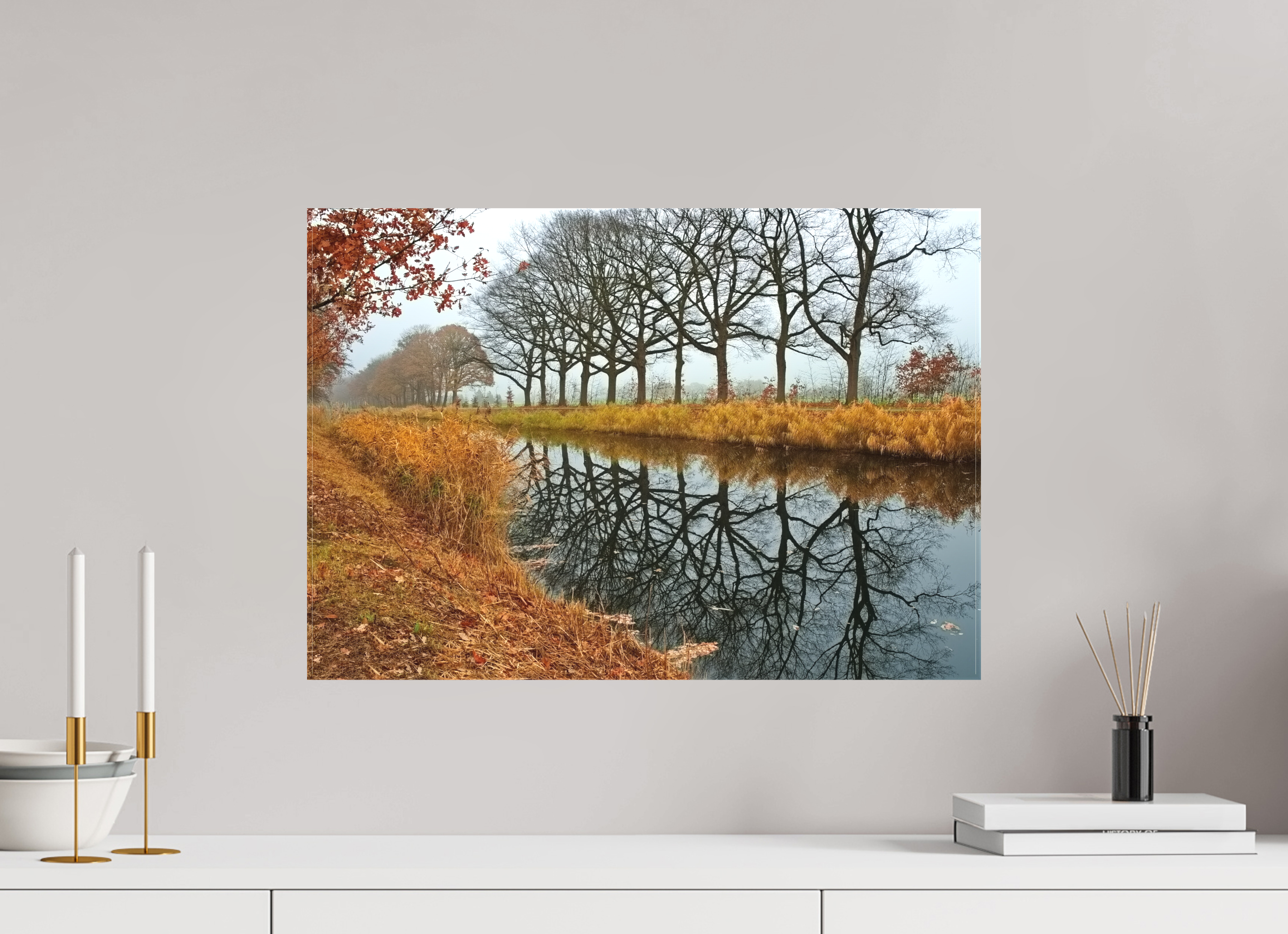 57,6 x 40 cm, Leinwand matt Echo der Bäume
