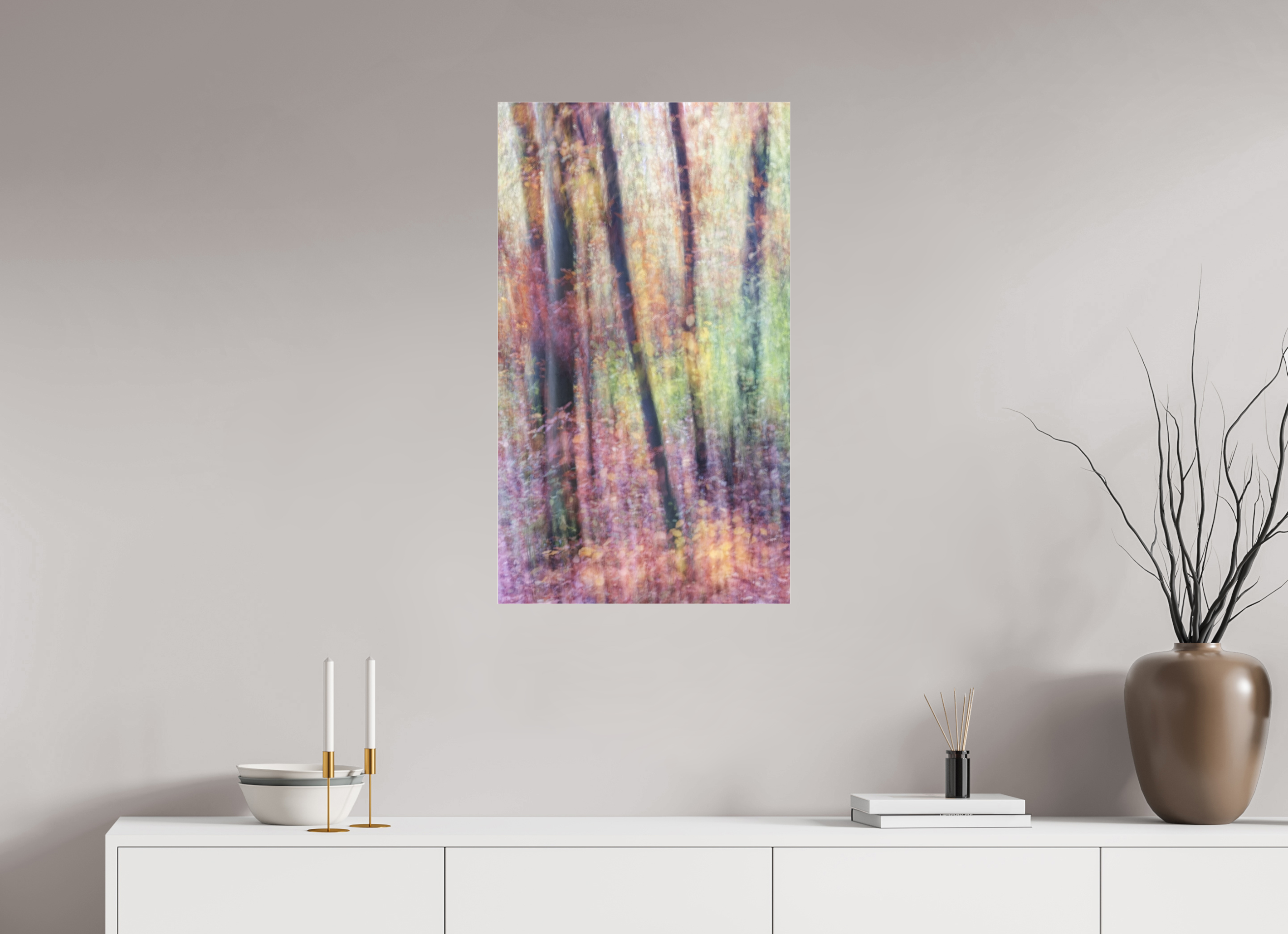 50 x 85,8 cm, Photo Print Under Acrylic Glass Herbstfarben 1