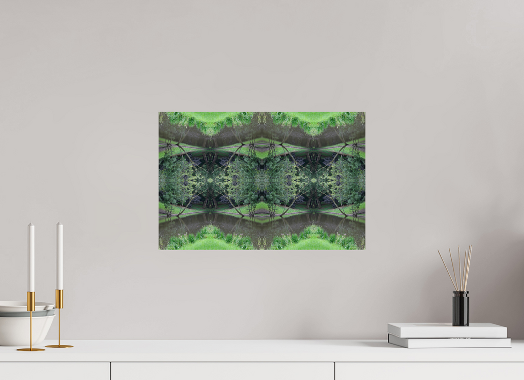 45 x 30 cm, Photo Print On Fuji Crystal DP II Symmetry in Green