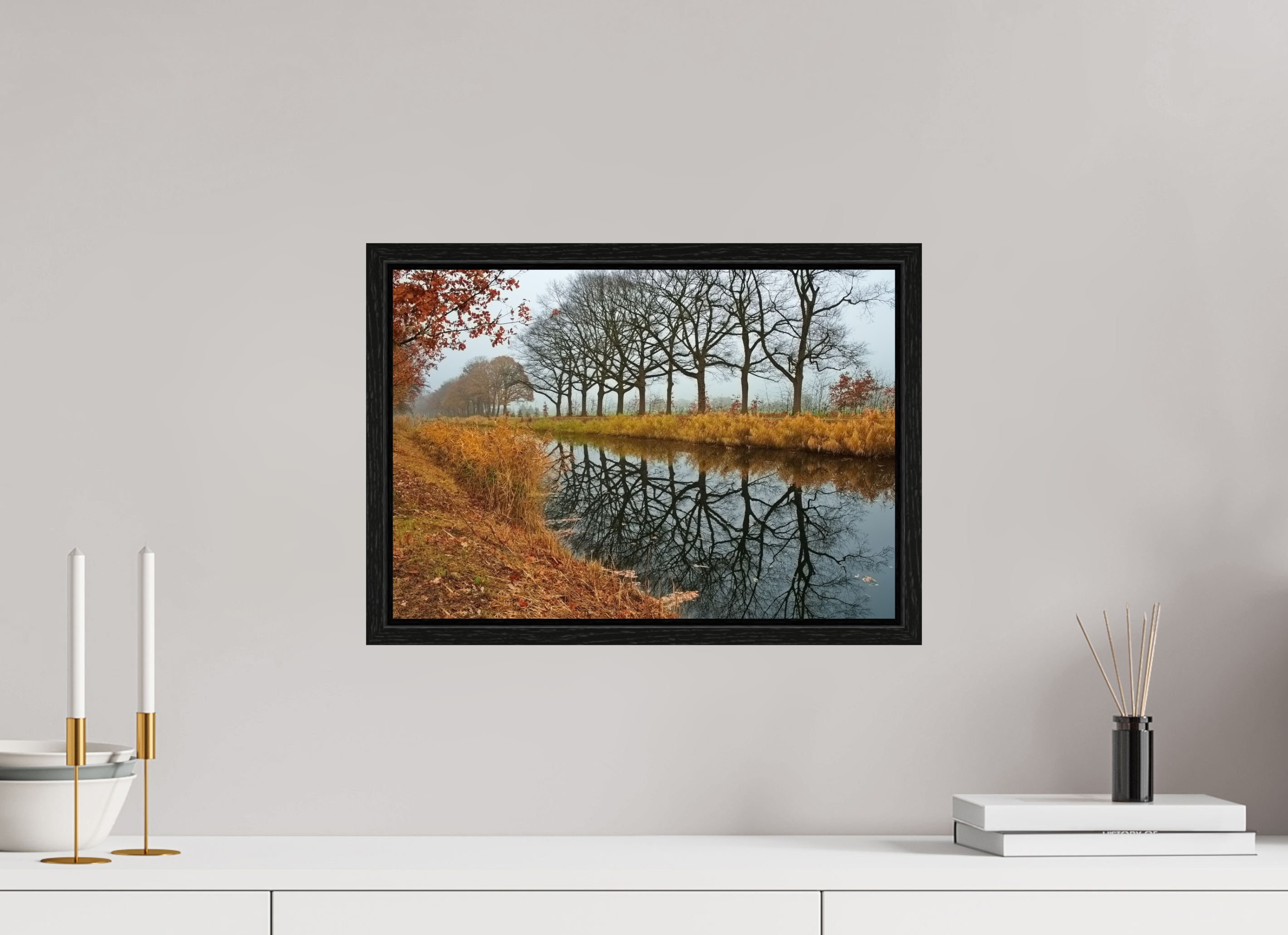 43,2 x 30 cm, Floater Frame Echo der Bäume