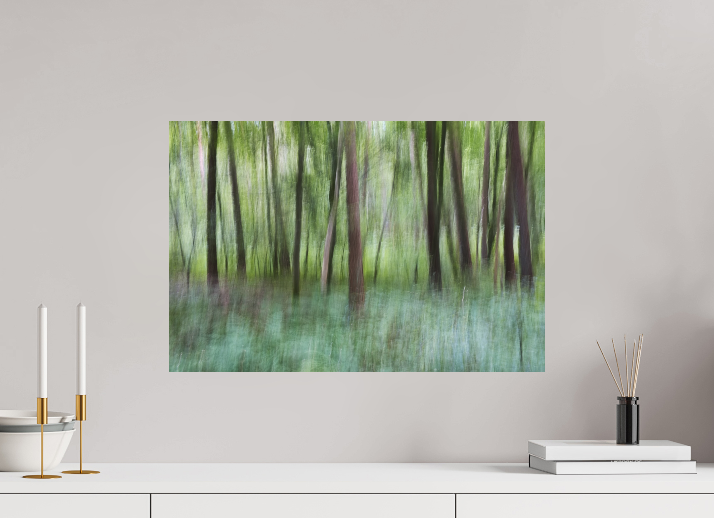 60 x 40 cm, Hahnemühle Papier Photo Rag Wald Rythmus