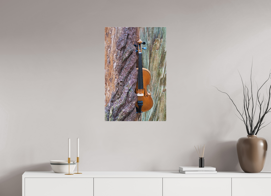 50 x 76,7 cm, Photo Print Under Acrylic Glass A violin in its element