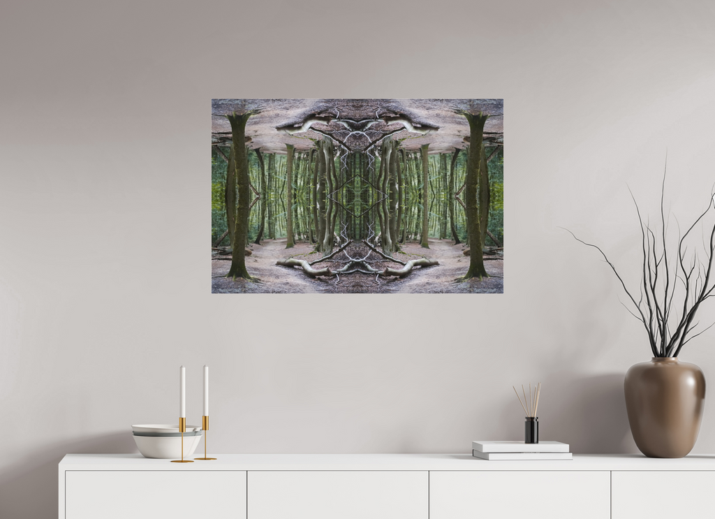 90 x 60 cm, Photo Print Under Acrylic Glass Woodland Illusion