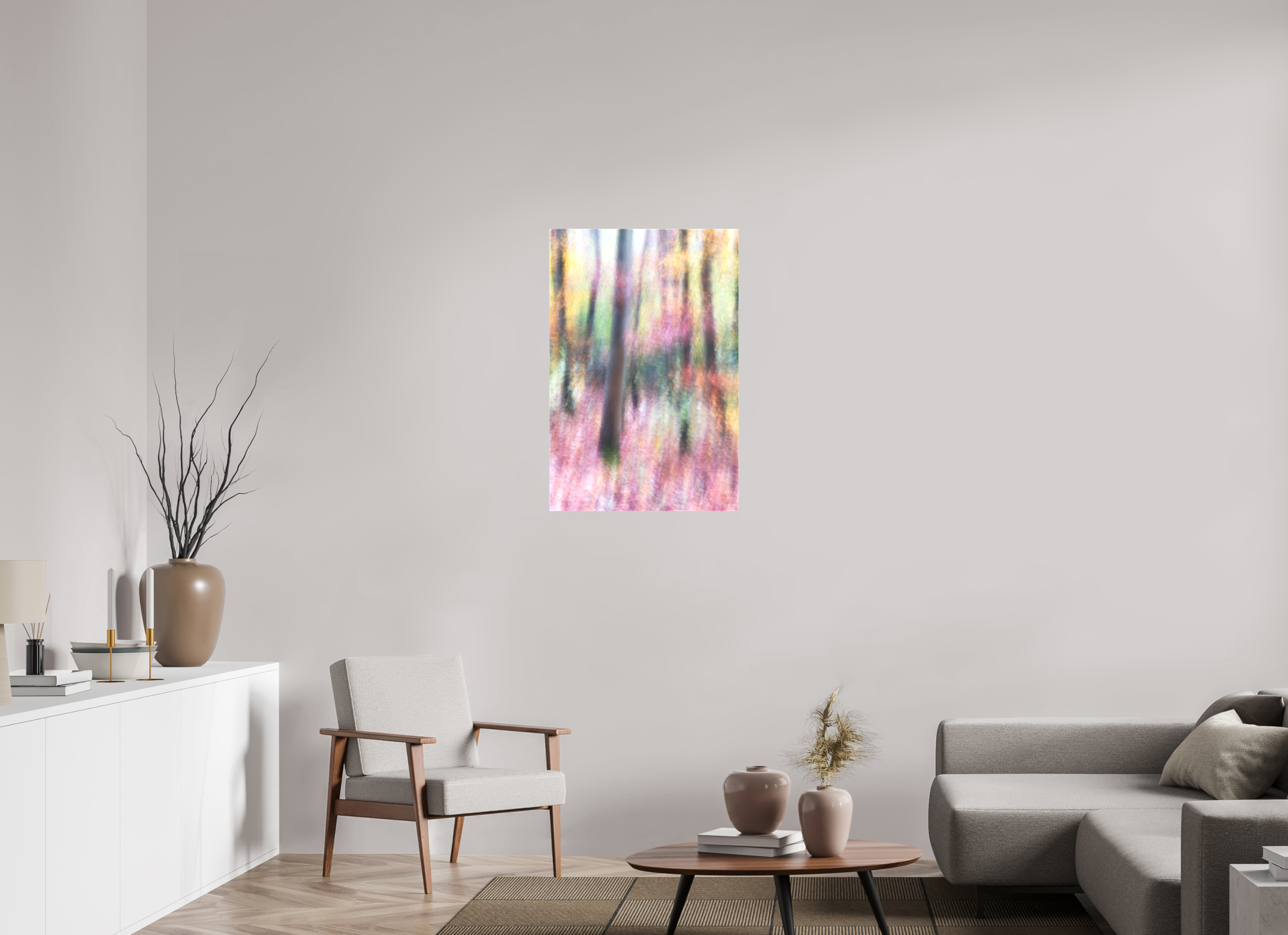 60 x 90 cm, Leinwand matt Musica d´arpa nella foresta 2