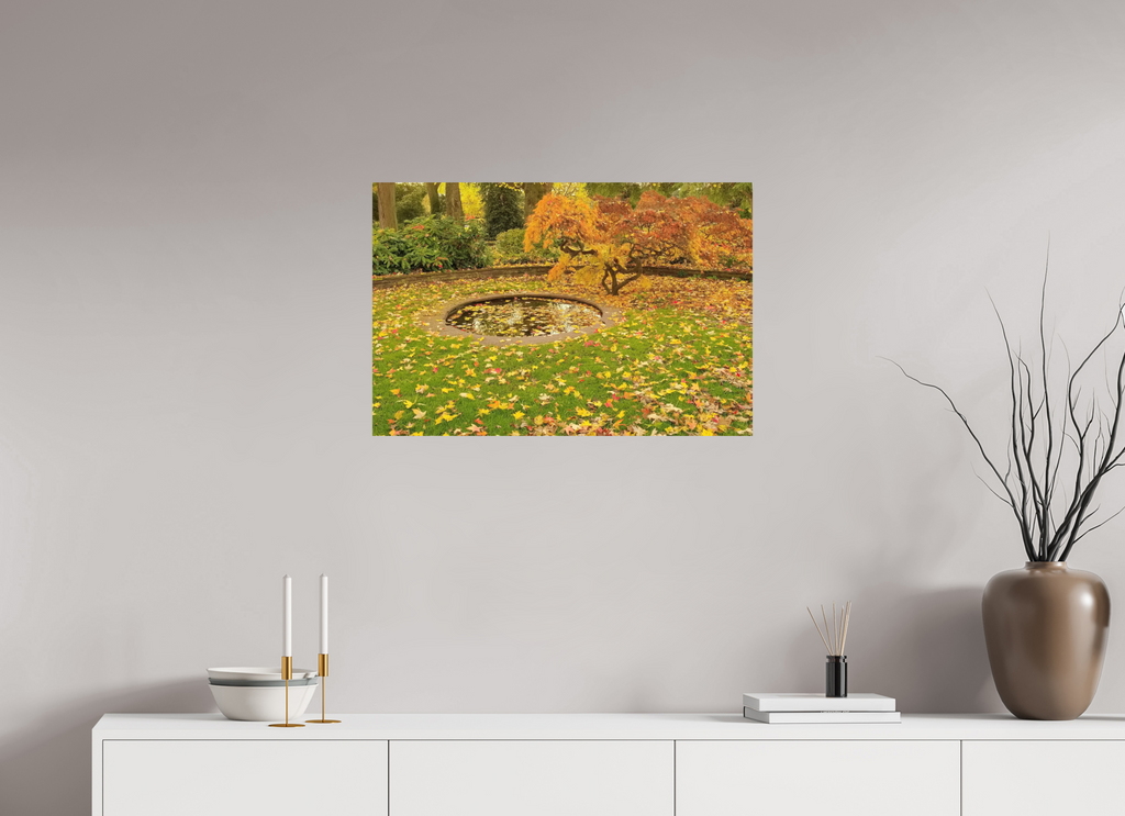 75 x 50 cm, Photo Print On Fuji Crystal DP II Autumn in the park.