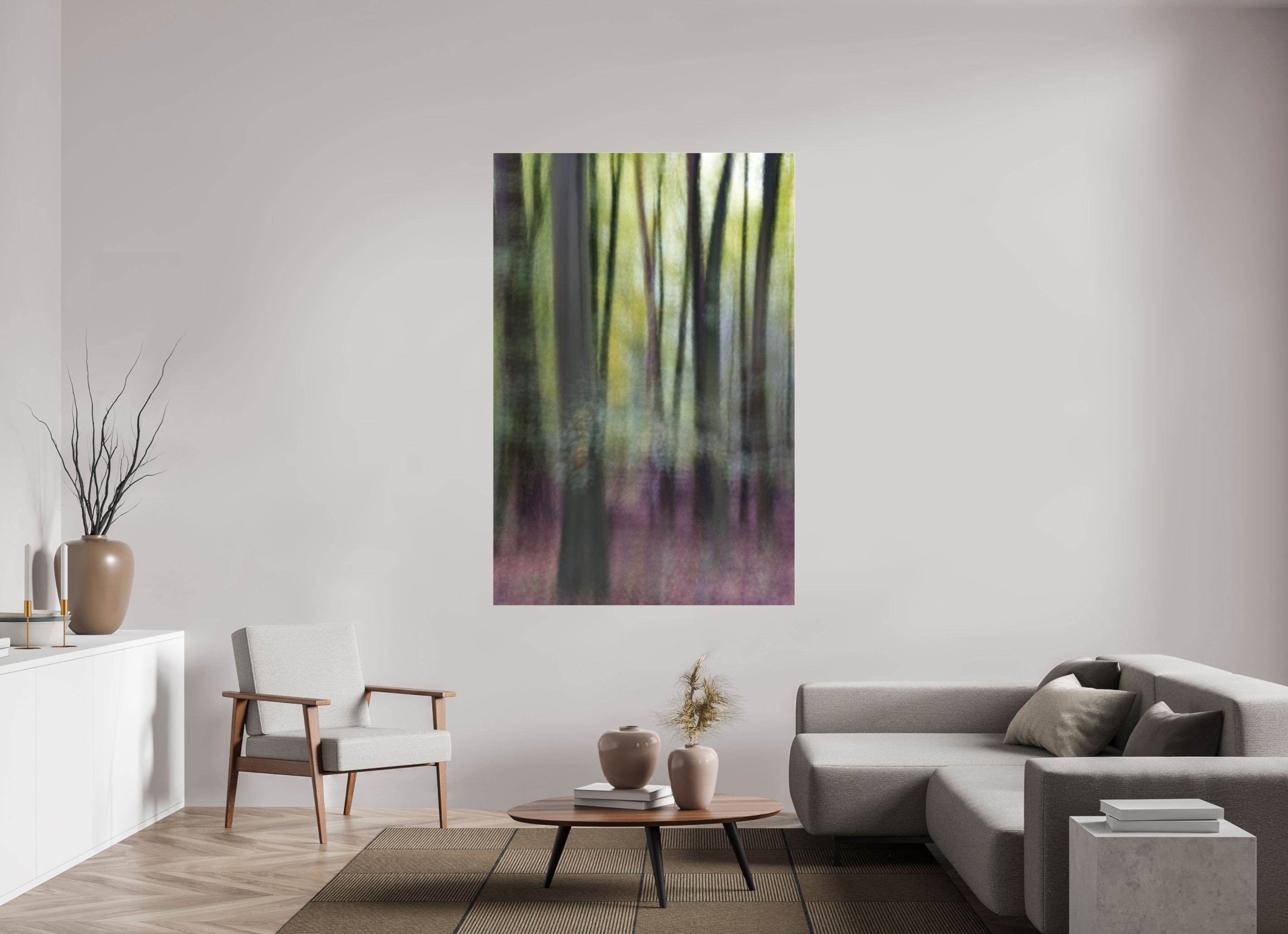 120 x 180 cm, Photo Print Under Acrylic Glass Vertikales Flüstern
