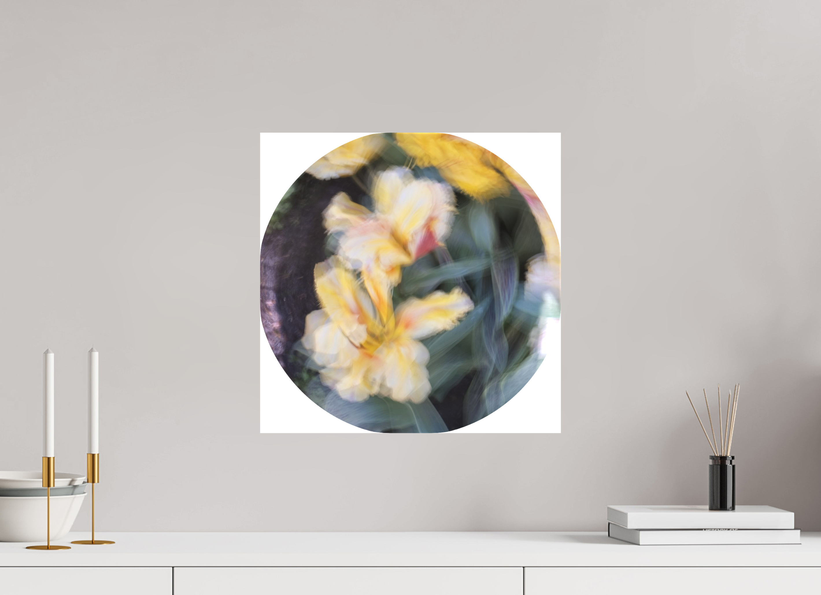 40 x 40 cm, Leinwand matt Floral dance 1