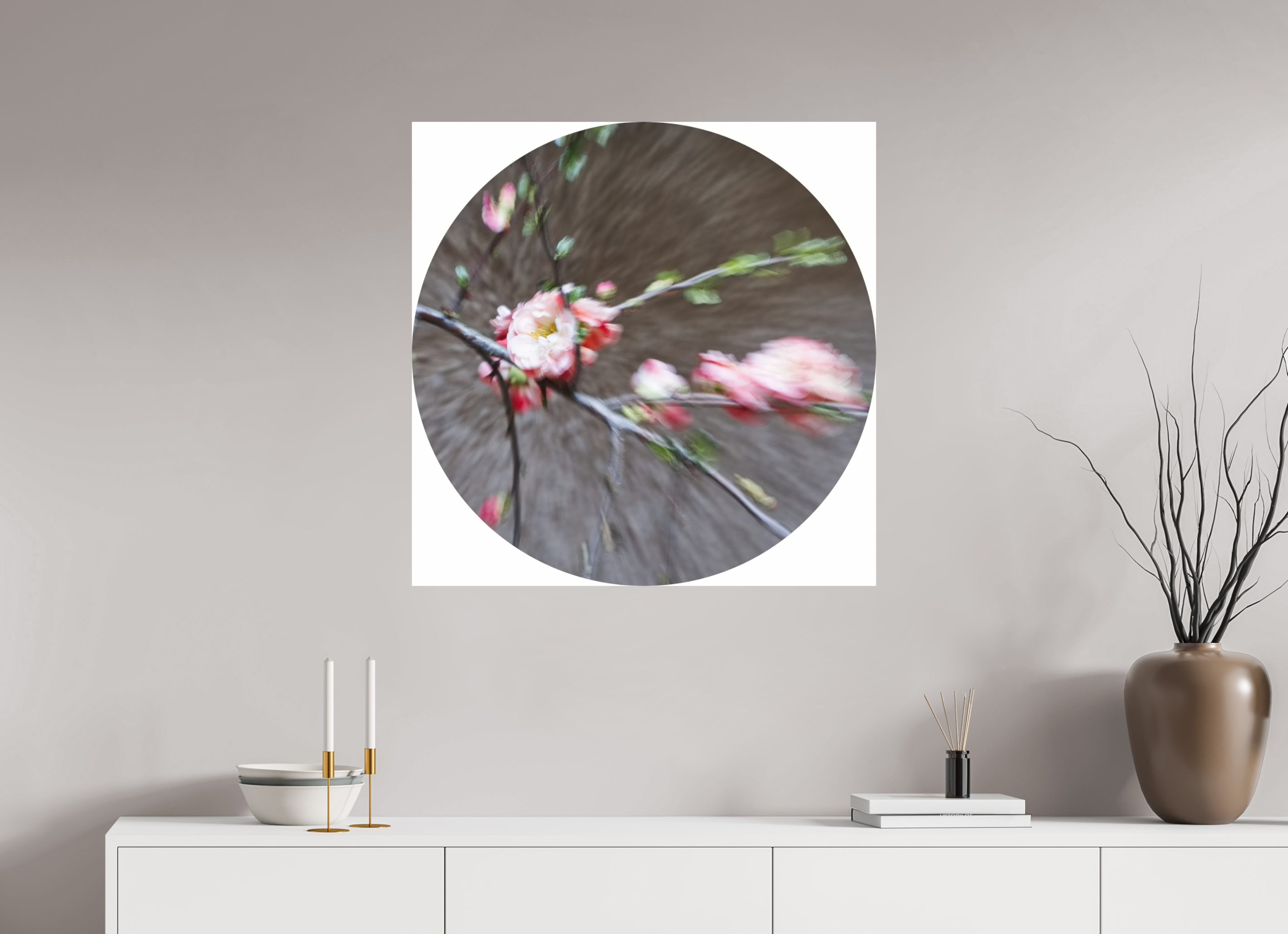 80 x 80 cm, Photo Print On Fuji Crystal DP II Quittenblüten