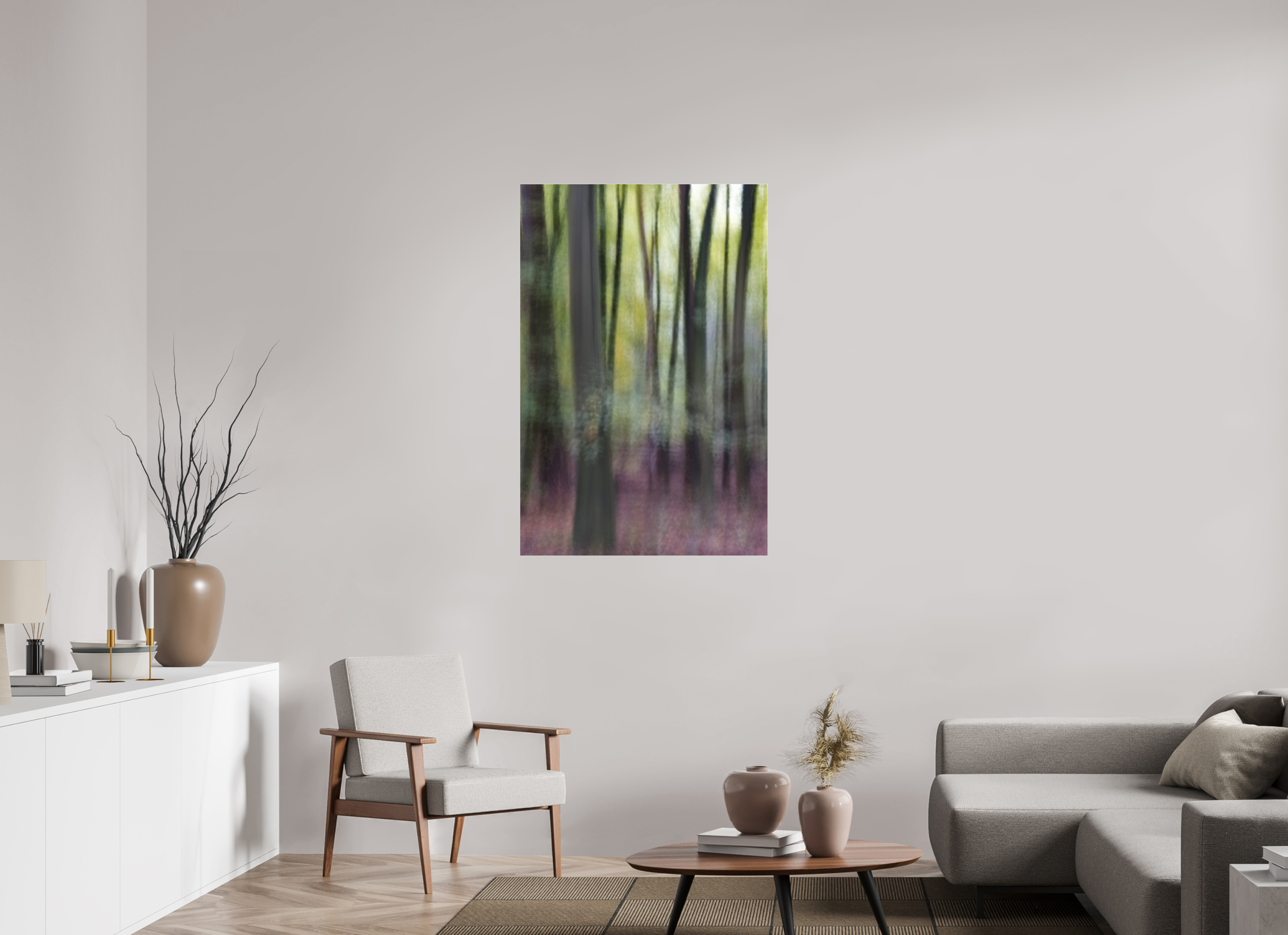 80 x 120 cm, Photo Print Under Acrylic Glass Vertikales Flüstern