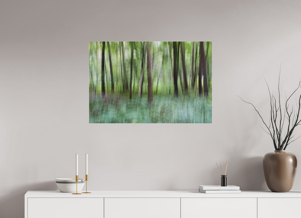 90 x 60 cm, Photo Print Under Acrylic Glass Whisper of the Forest