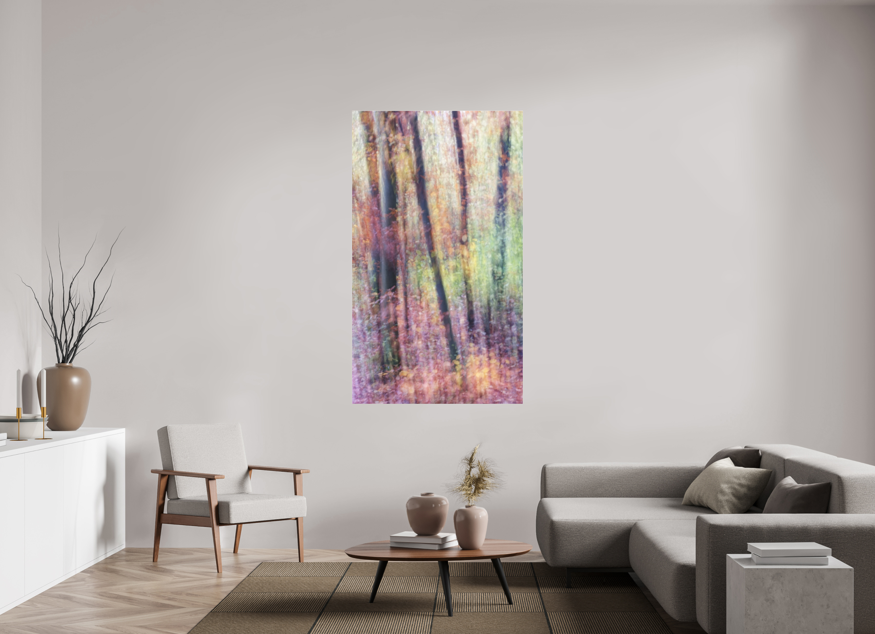 100 x 171,7 cm, Photo Print Under Acrylic Glass Herbstfarben 1