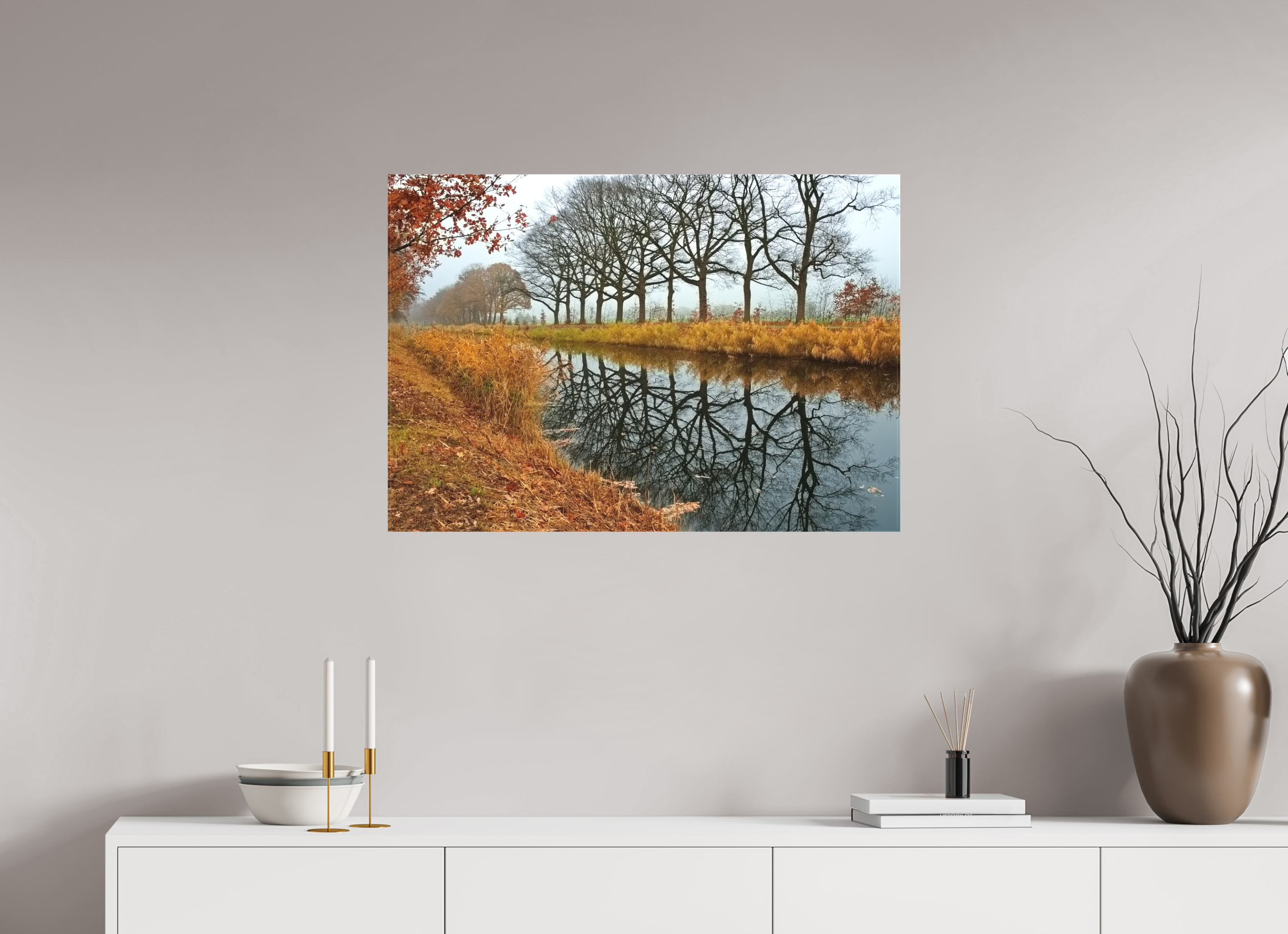 86,5 x 60 cm, Leinwand matt Echo der Bäume