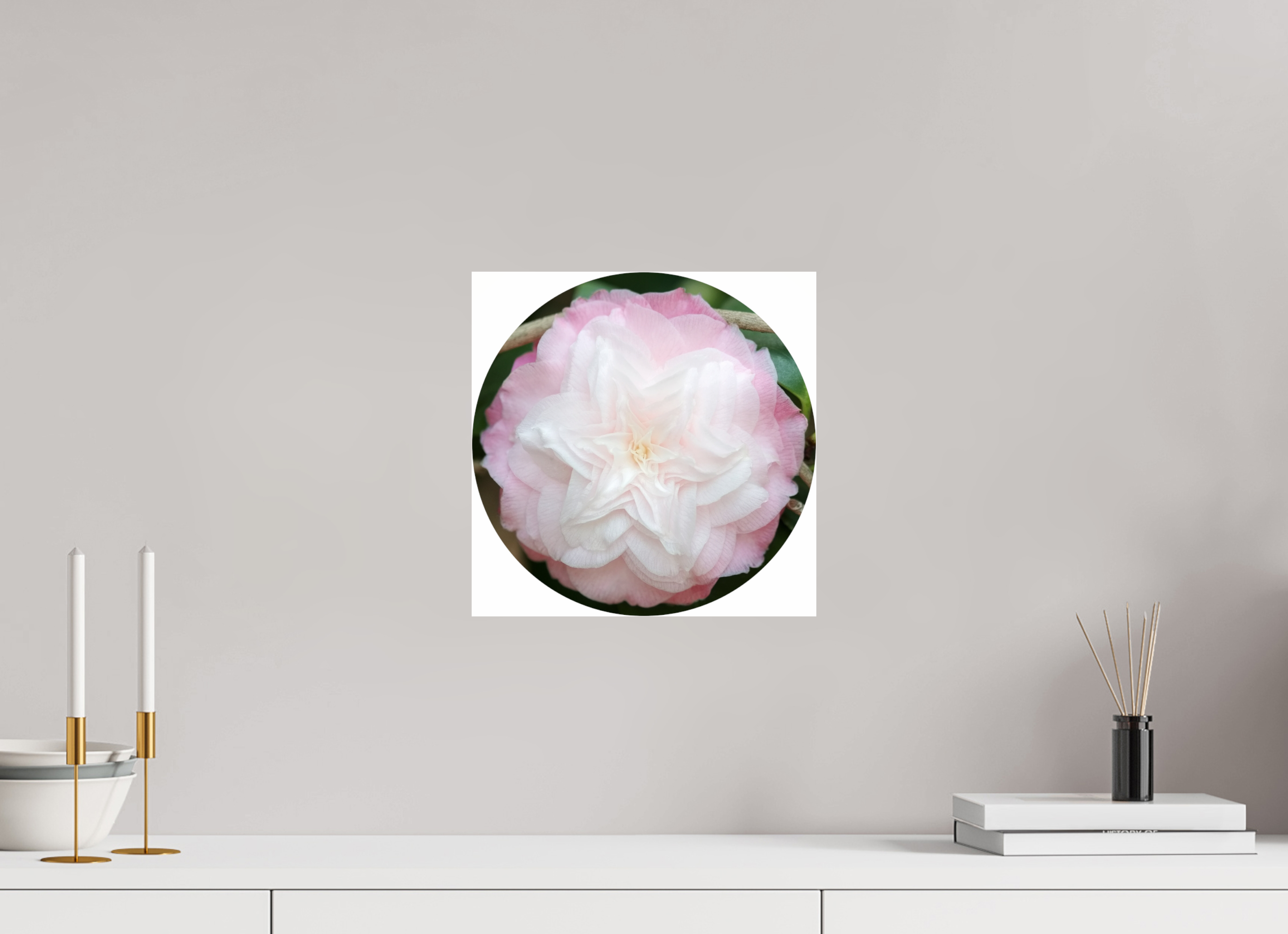 30 x 30 cm, Photo Print Under Acrylic Glass Kamelie No. 6