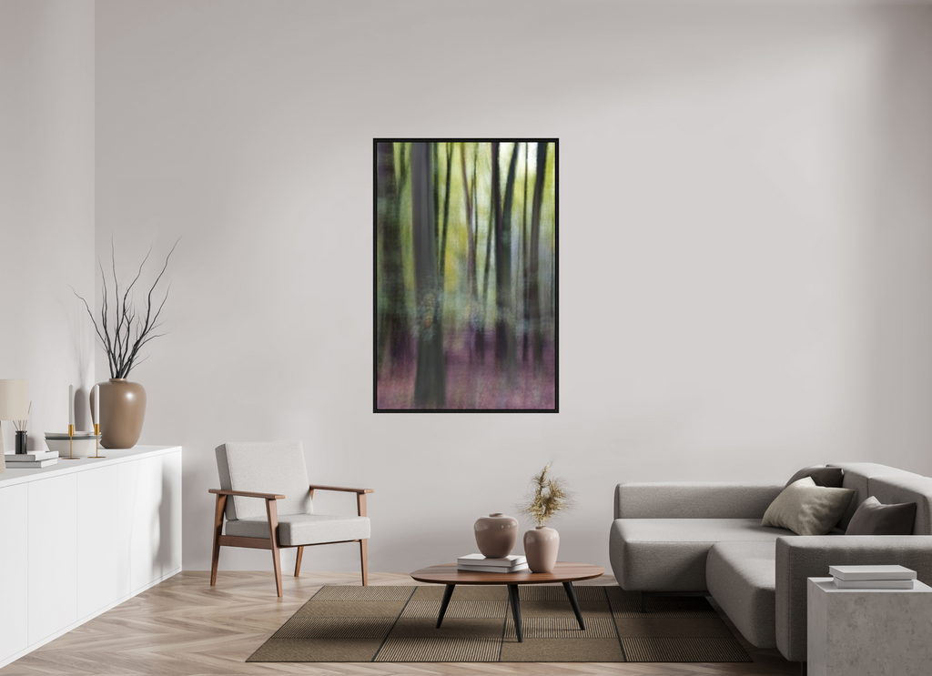 100 x 150 cm, Floater Frame Vertikales Flüstern