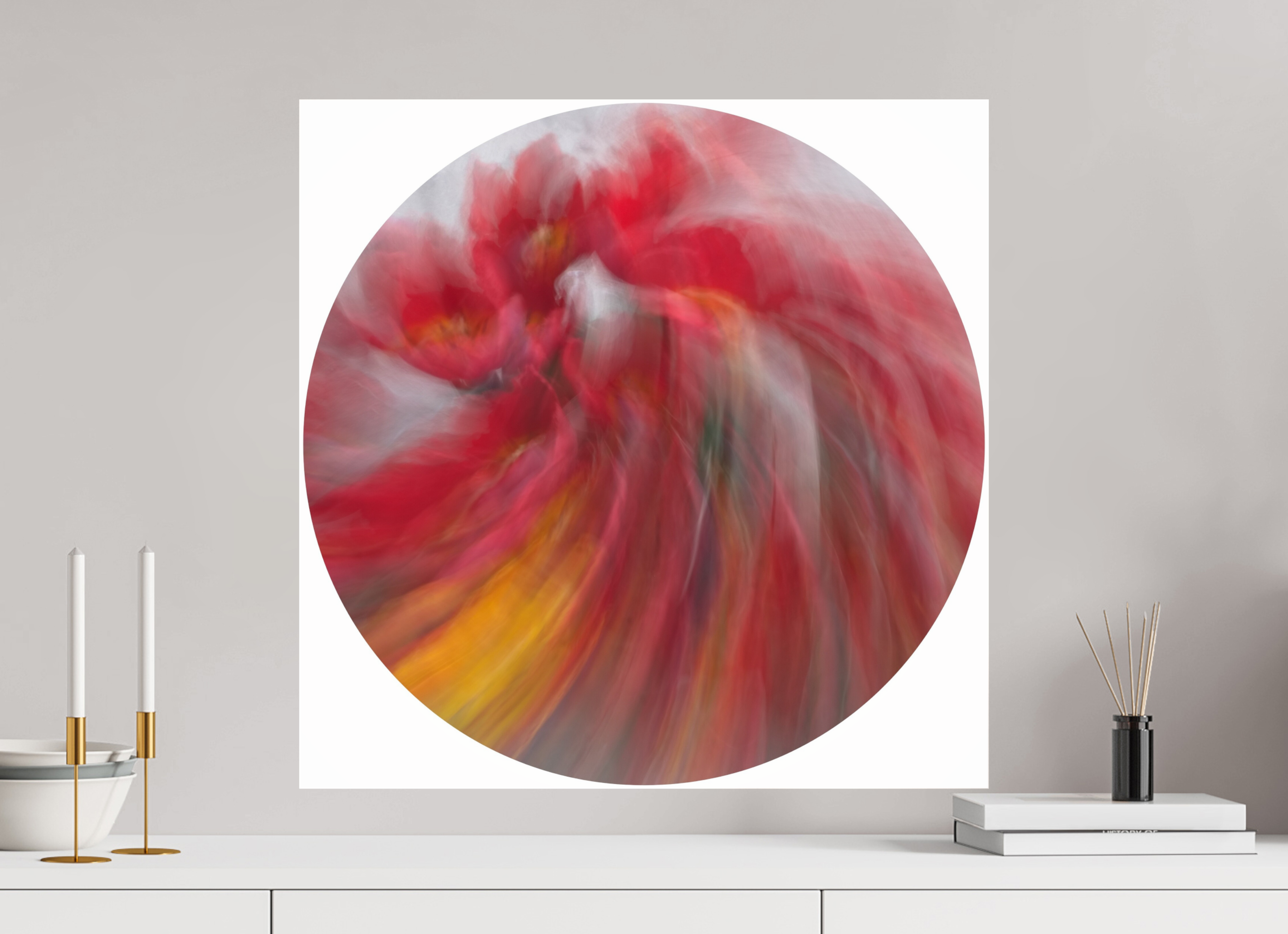 60 x 60 cm, Photo Print Under Acrylic Glass Blütenaura