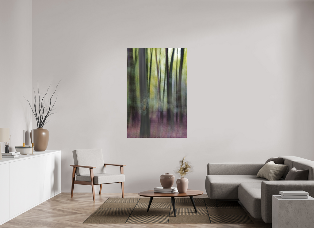 100 x 150 cm, Photo Print Under Acrylic Glass Vertikales Flüstern