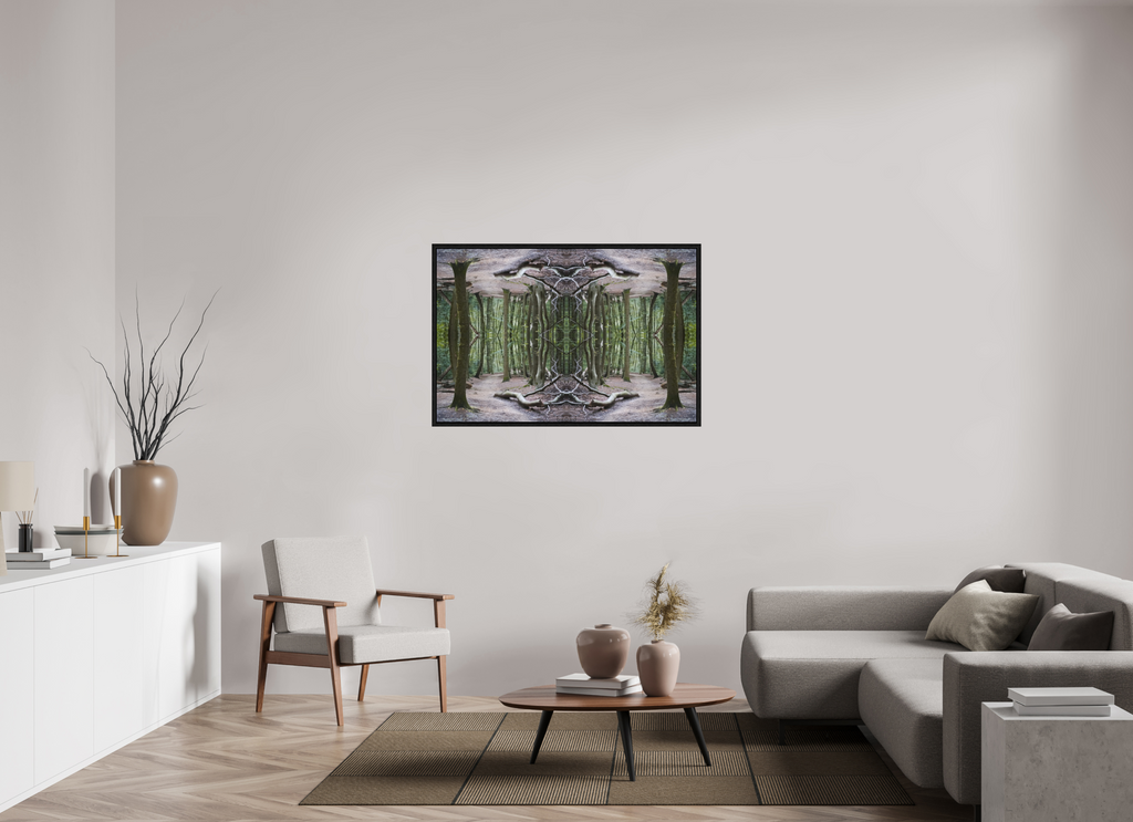 120 x 80 cm, Floater Frame Woodland Illusion