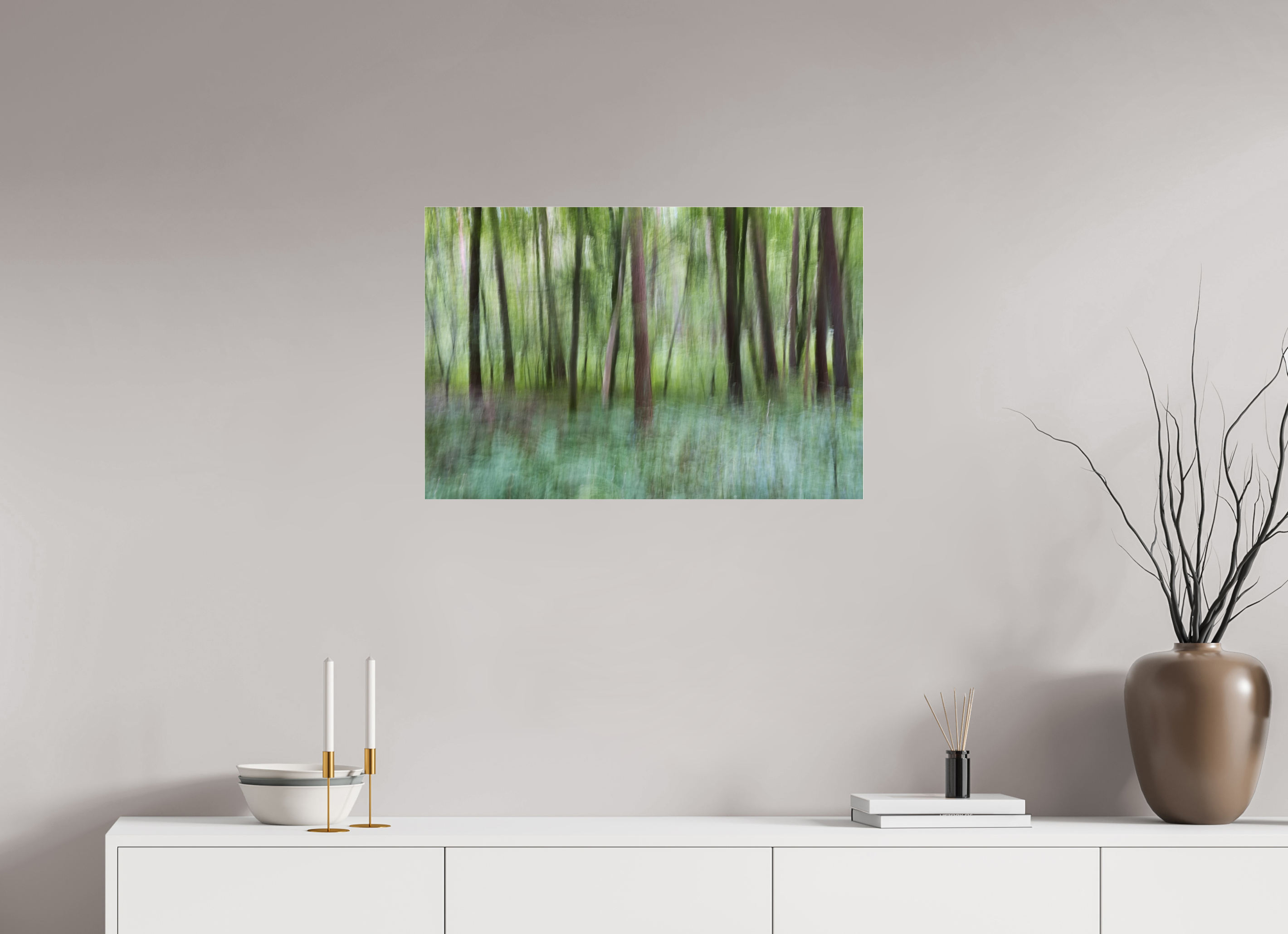 75 x 50 cm, Photo Print Under Acrylic Glass Whisper of the Forest