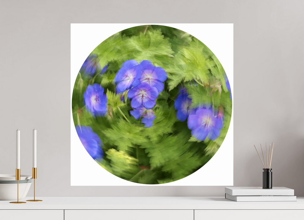 60 x 60 cm, Photo Print Under Acrylic Glass Blühende Dynamik