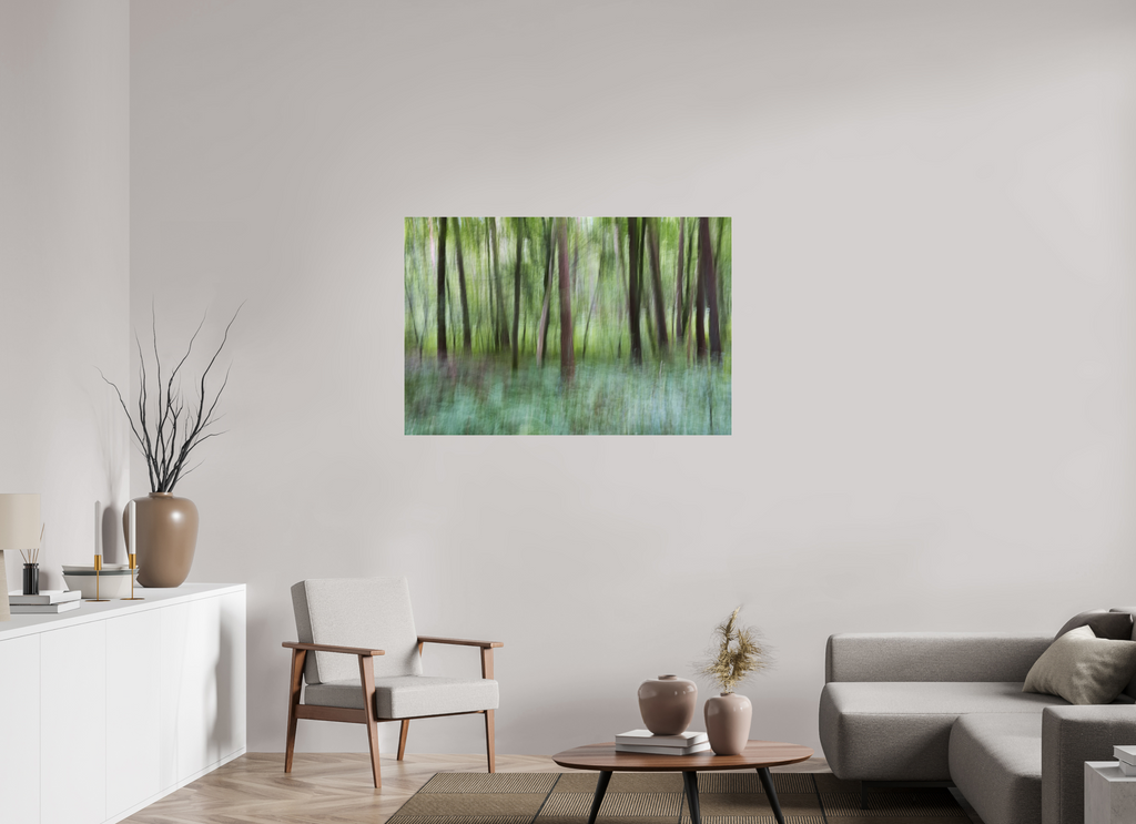 120 x 80 cm, Photo Print Under Acrylic Glass Whisper of the Forest