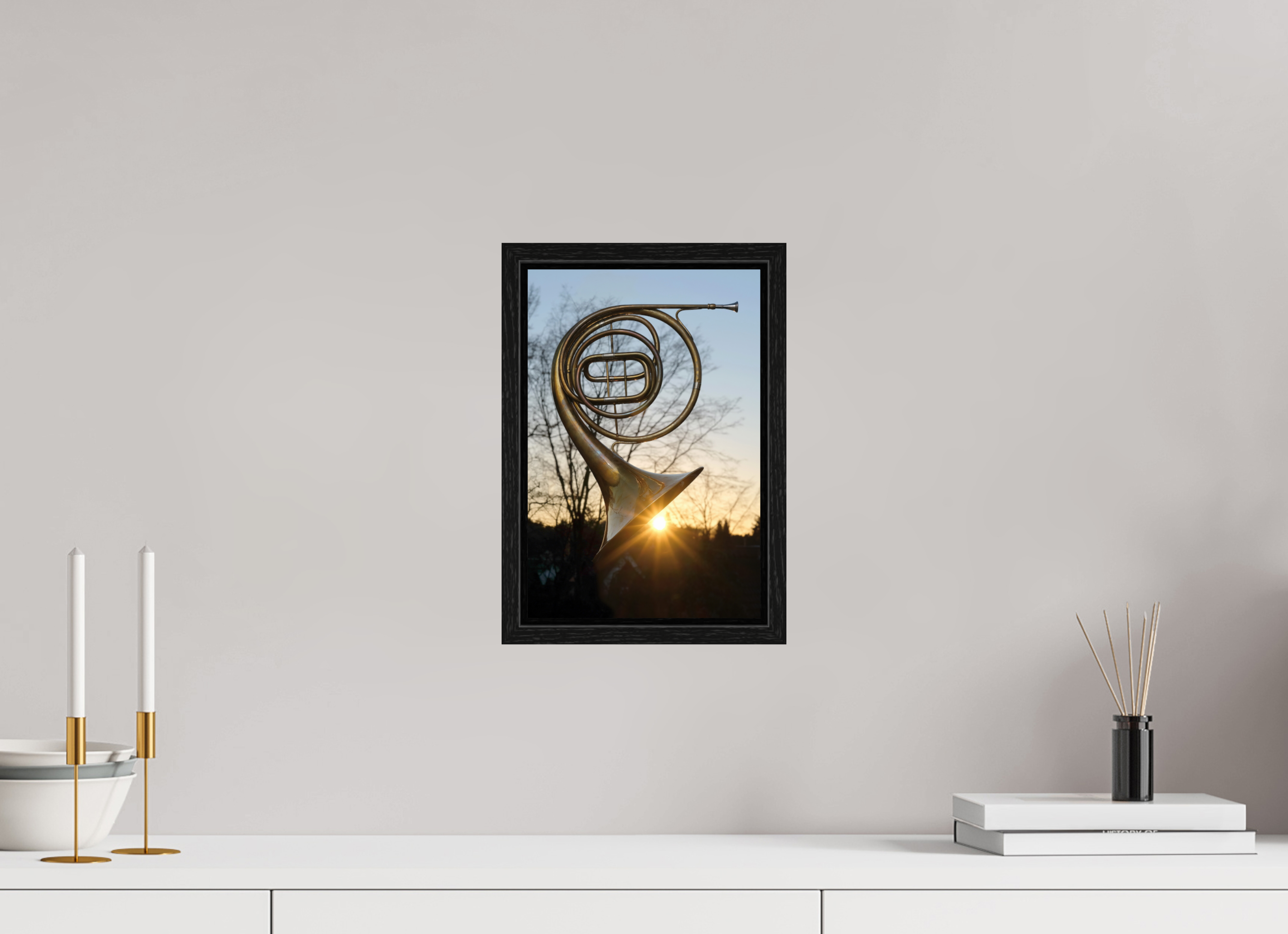20 x 30 cm, Floater Frame Horn sound