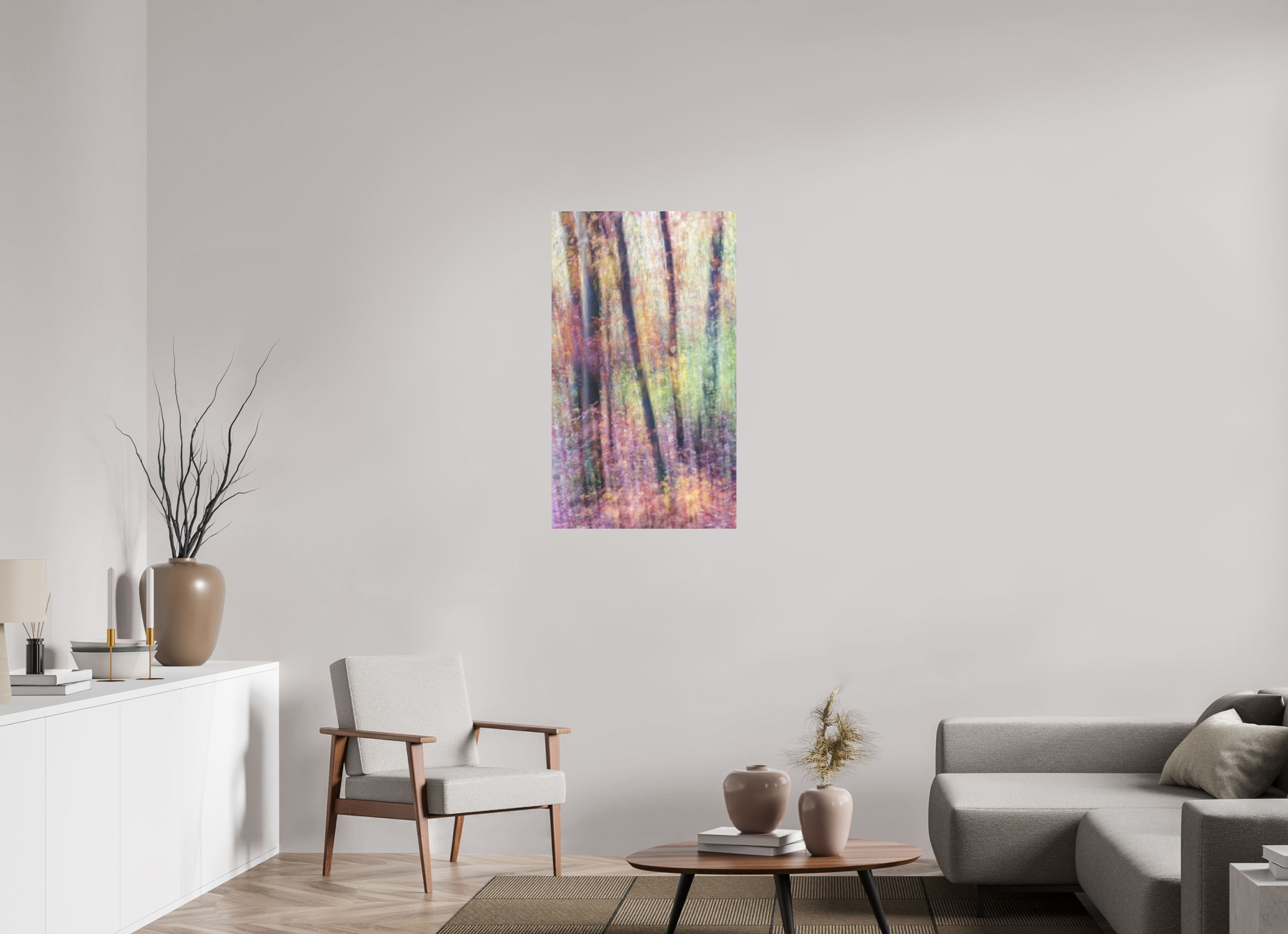 60 x 103 cm, Hahnemühle Papier Photo Rag Musica d´arpa nella foresta 1