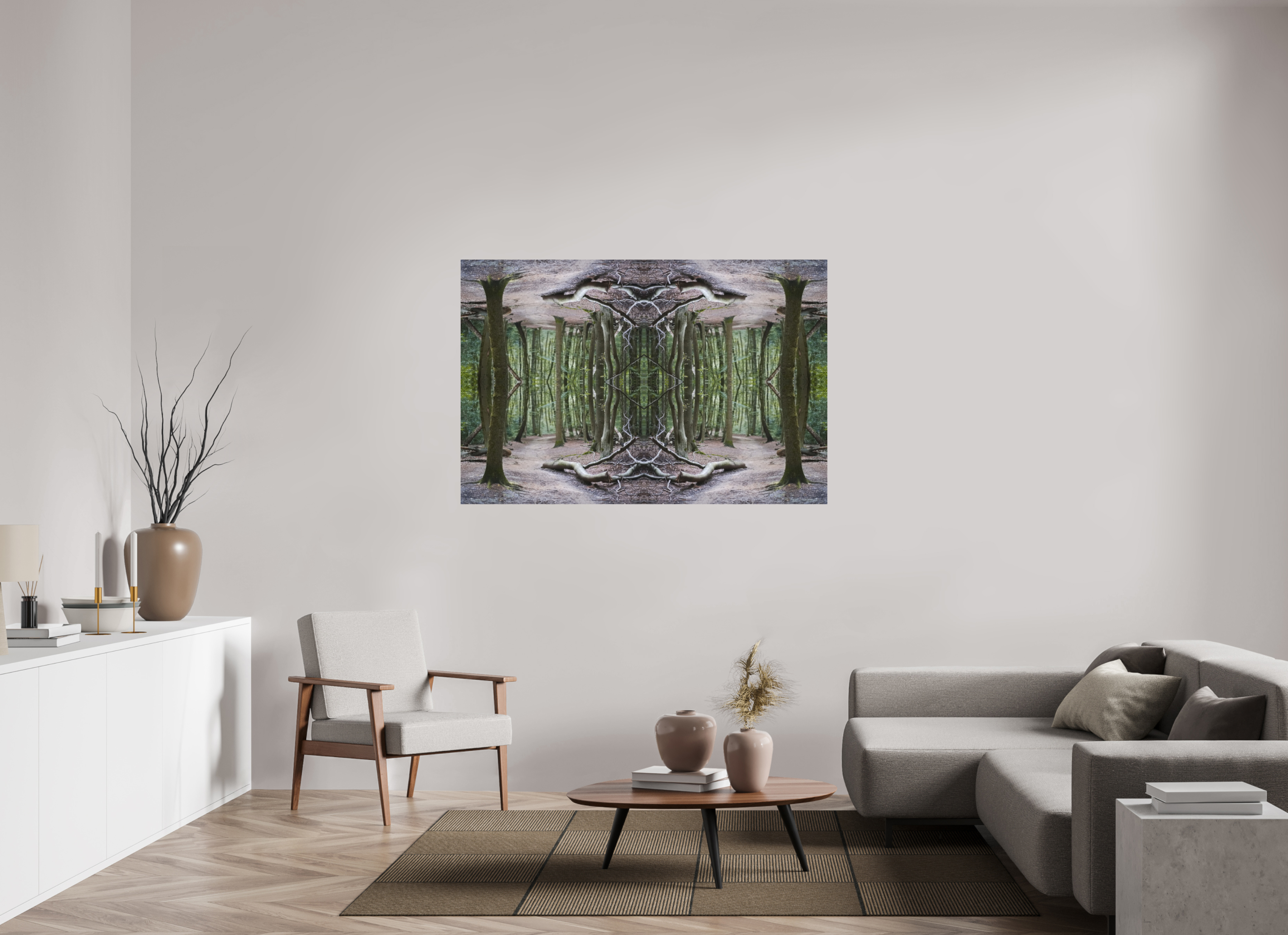 150 x 100 cm, Photo Print On Fuji Crystal DP II Woodland Illusion
