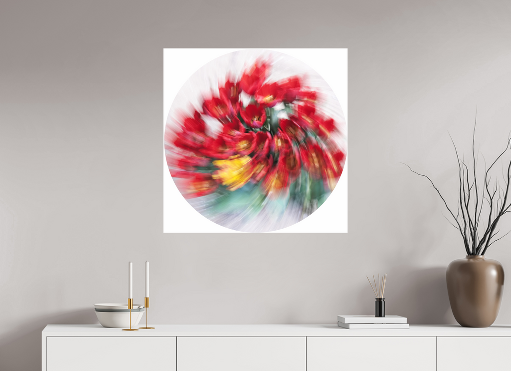 80 x 80 cm, Photo Print On Fuji Crystal DP II Sinfonie in Rot