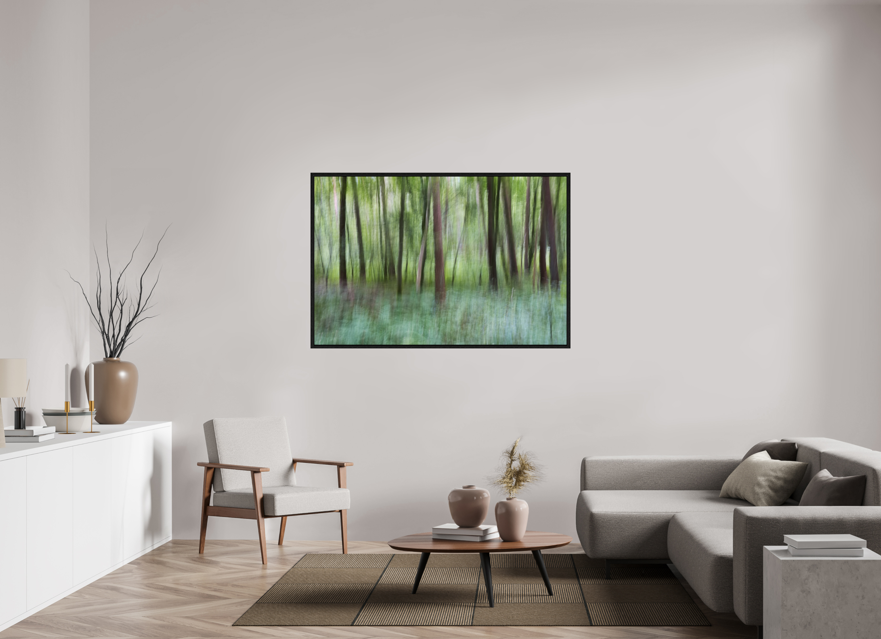 150 x 100 cm, Floater Frame Whisper of the Forest