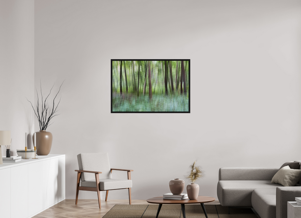 105 x 70 cm, Floater Frame Whisper of the Forest