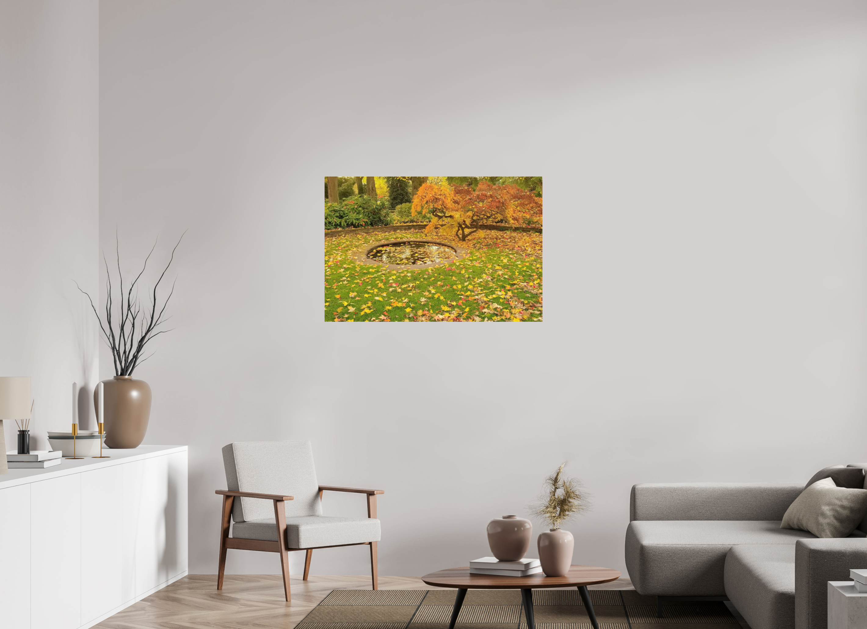 105 x 70 cm, Photo Print On Fuji Crystal DP II Herbst im Park