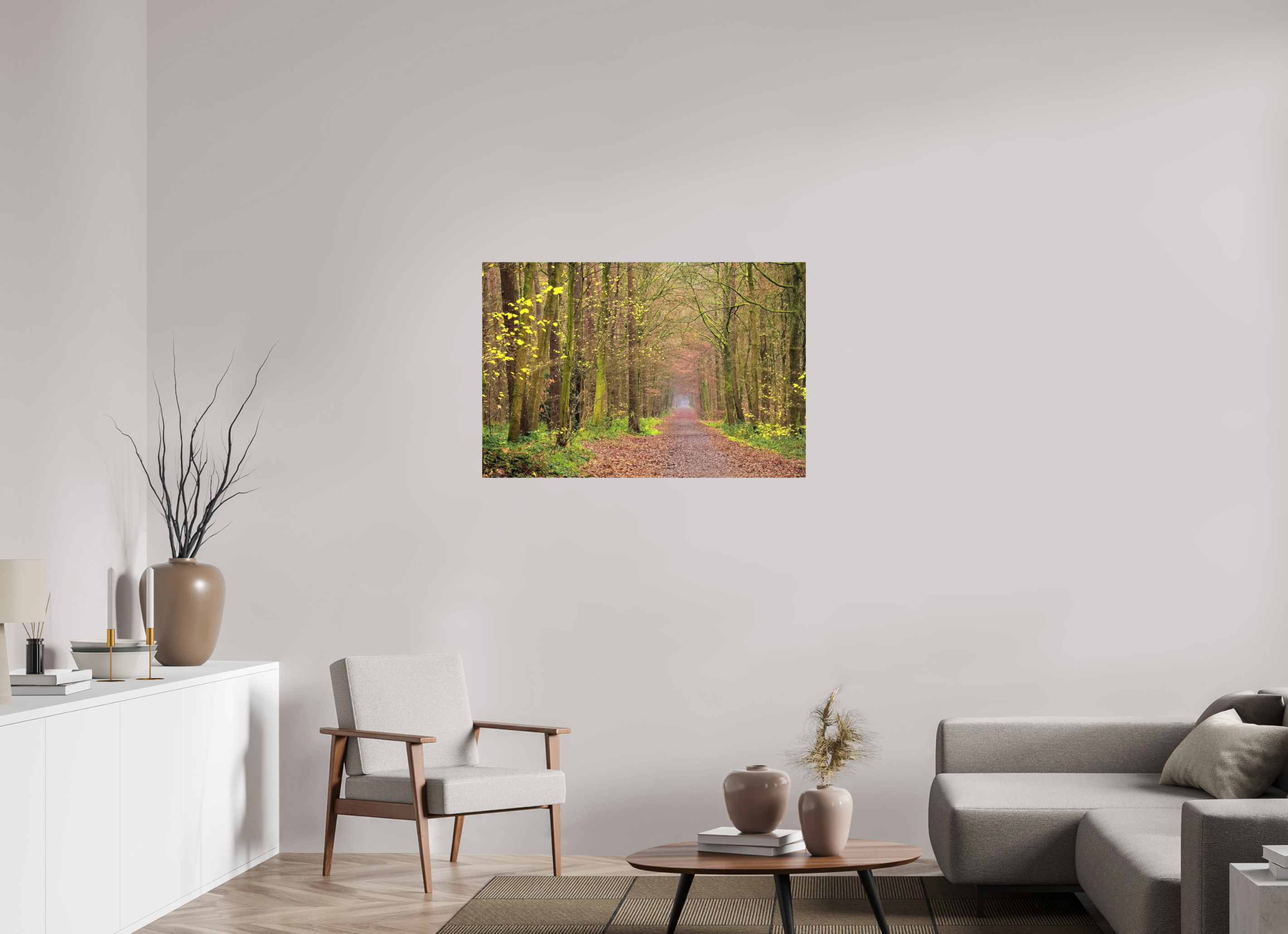 105 x 70 cm, Photo Print On Fuji Crystal DP II The autumnal Dünnwald forest