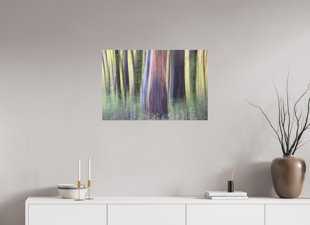 75 x 50 cm, Photo Print Under Acrylic Glass Vertical Forest Dream
