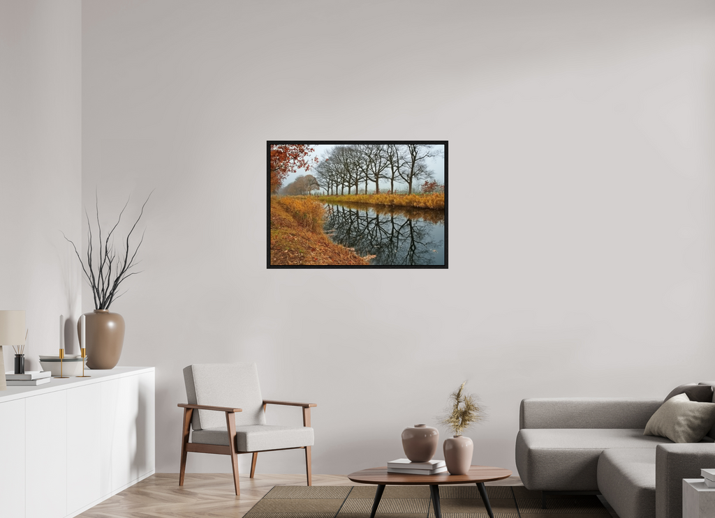 100,9 x 70 cm, Floater Frame Echo der Bäume