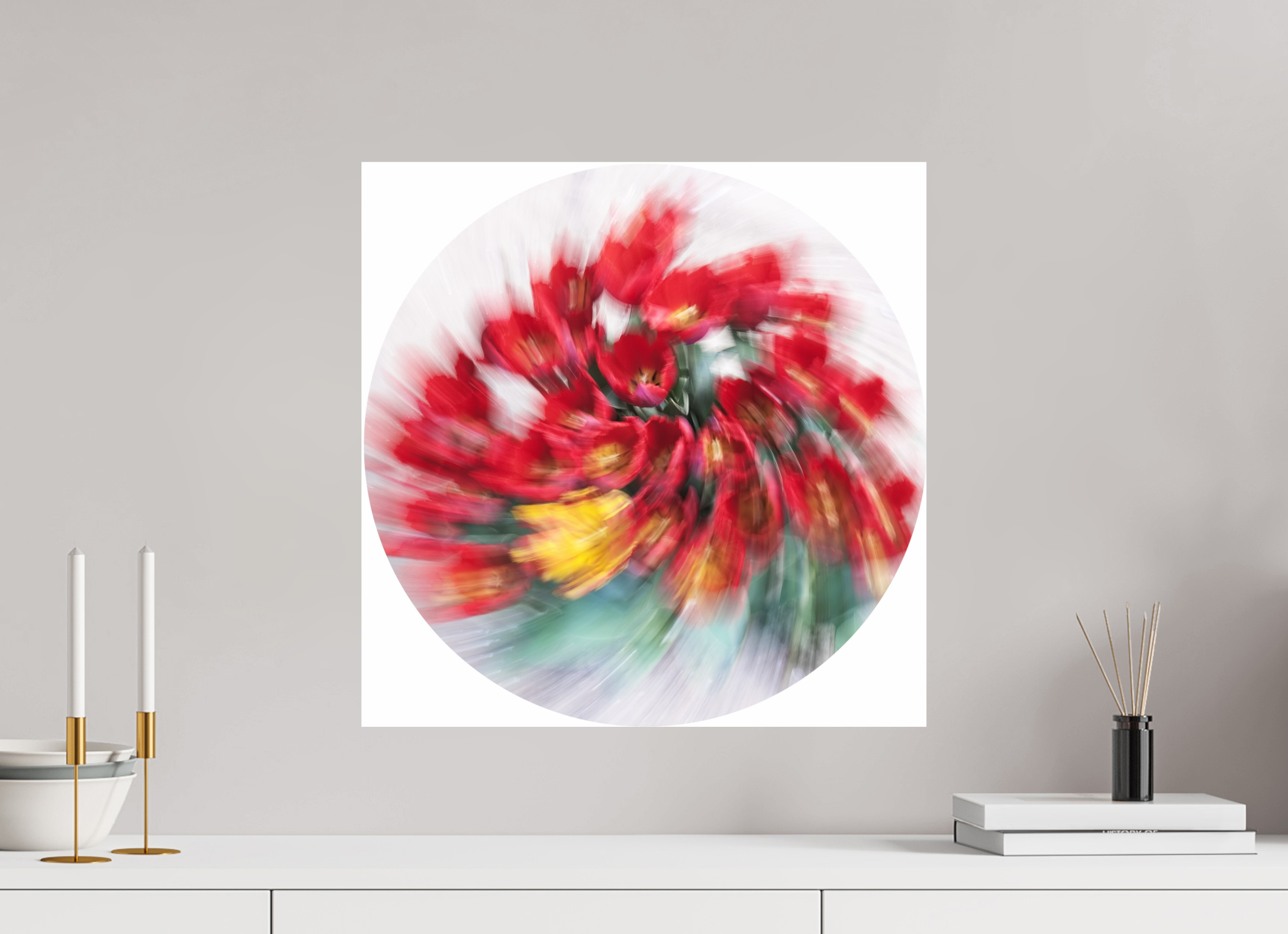 50 x 50 cm, Photo Print On Fuji Crystal DP II Sinfonie in Rot
