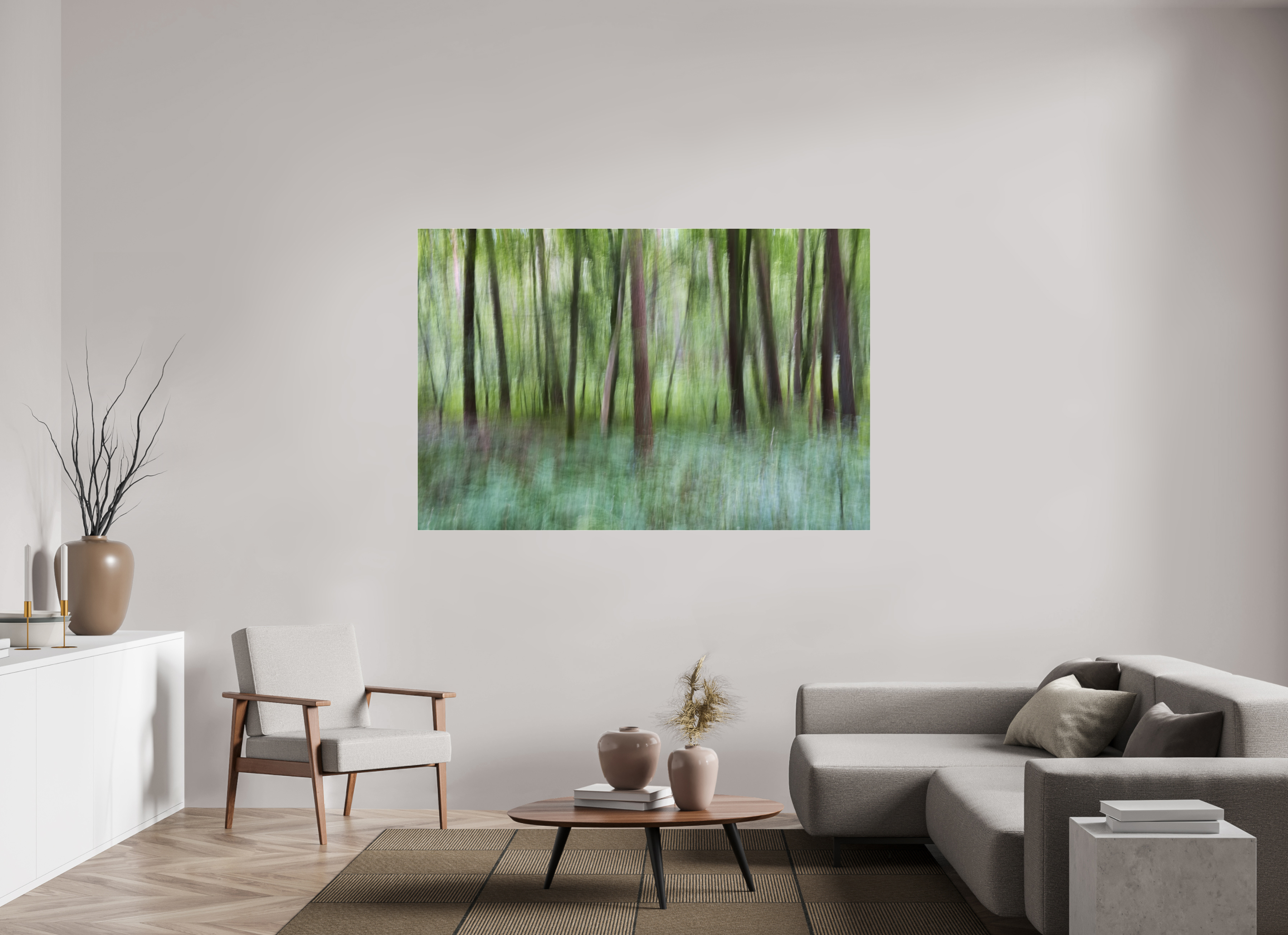 180 x 120 cm, Photo Print Under Acrylic Glass Whisper of the Forest