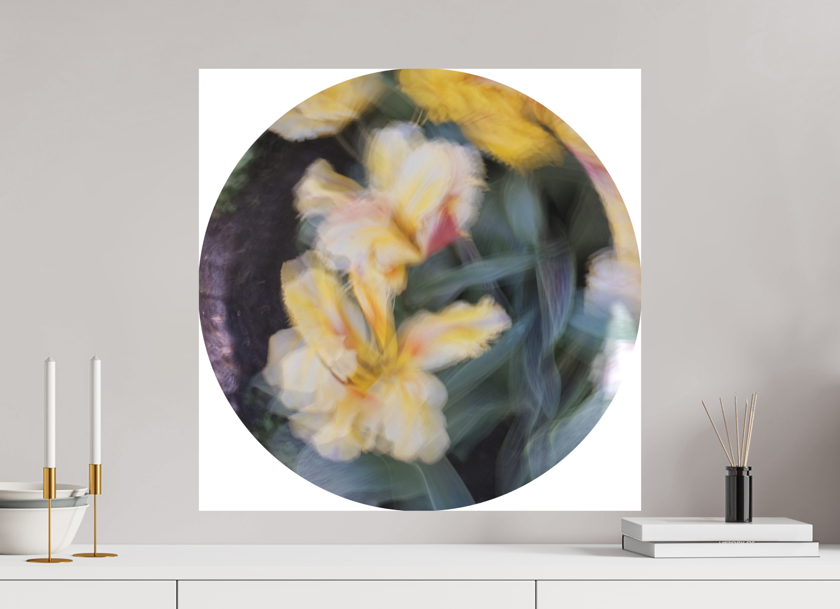 60 x 60 cm, Hahnemühle Papier Photo Rag Floral dance 1