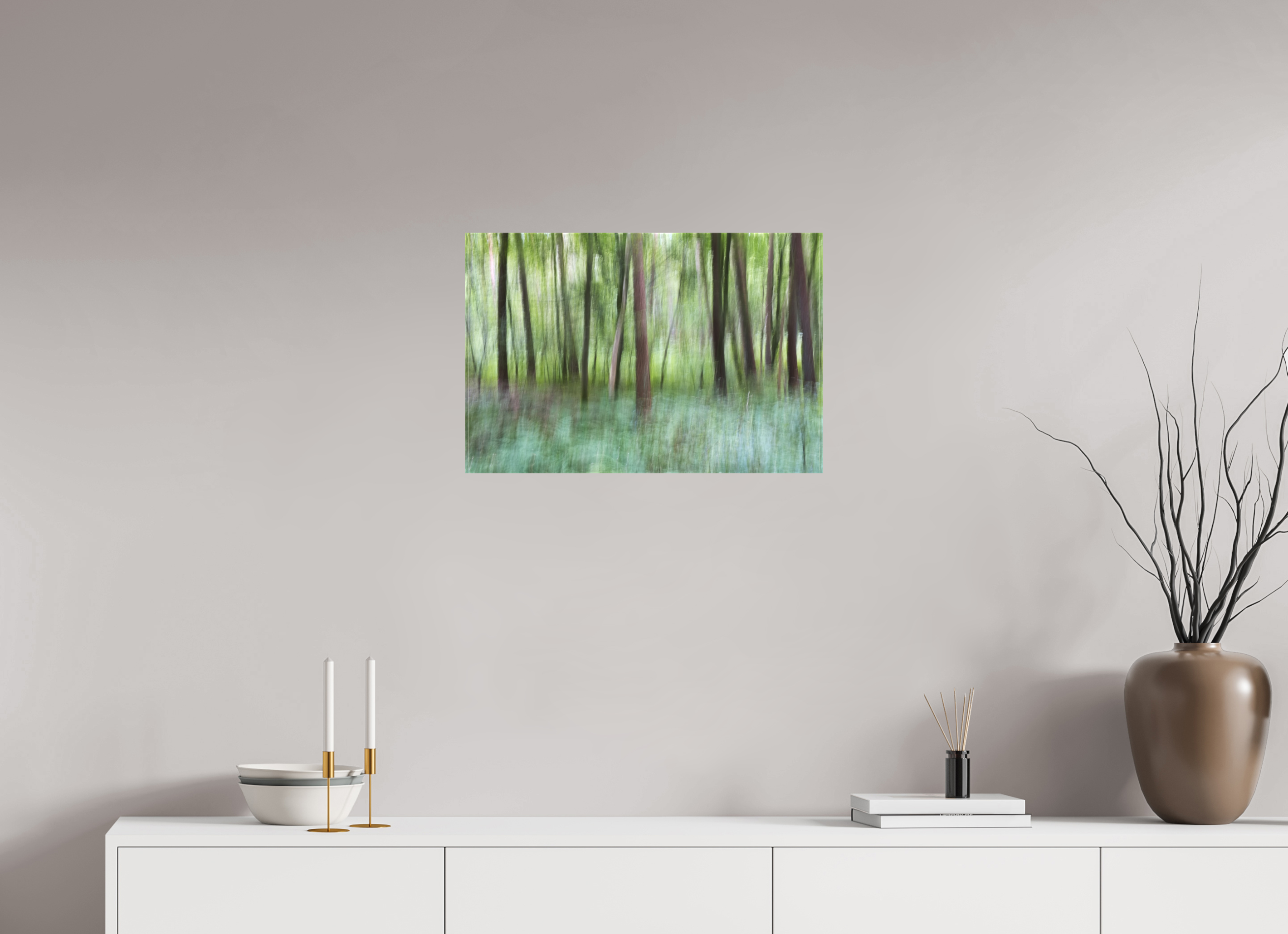60 x 40 cm, Leinwand matt Wald Rythmus