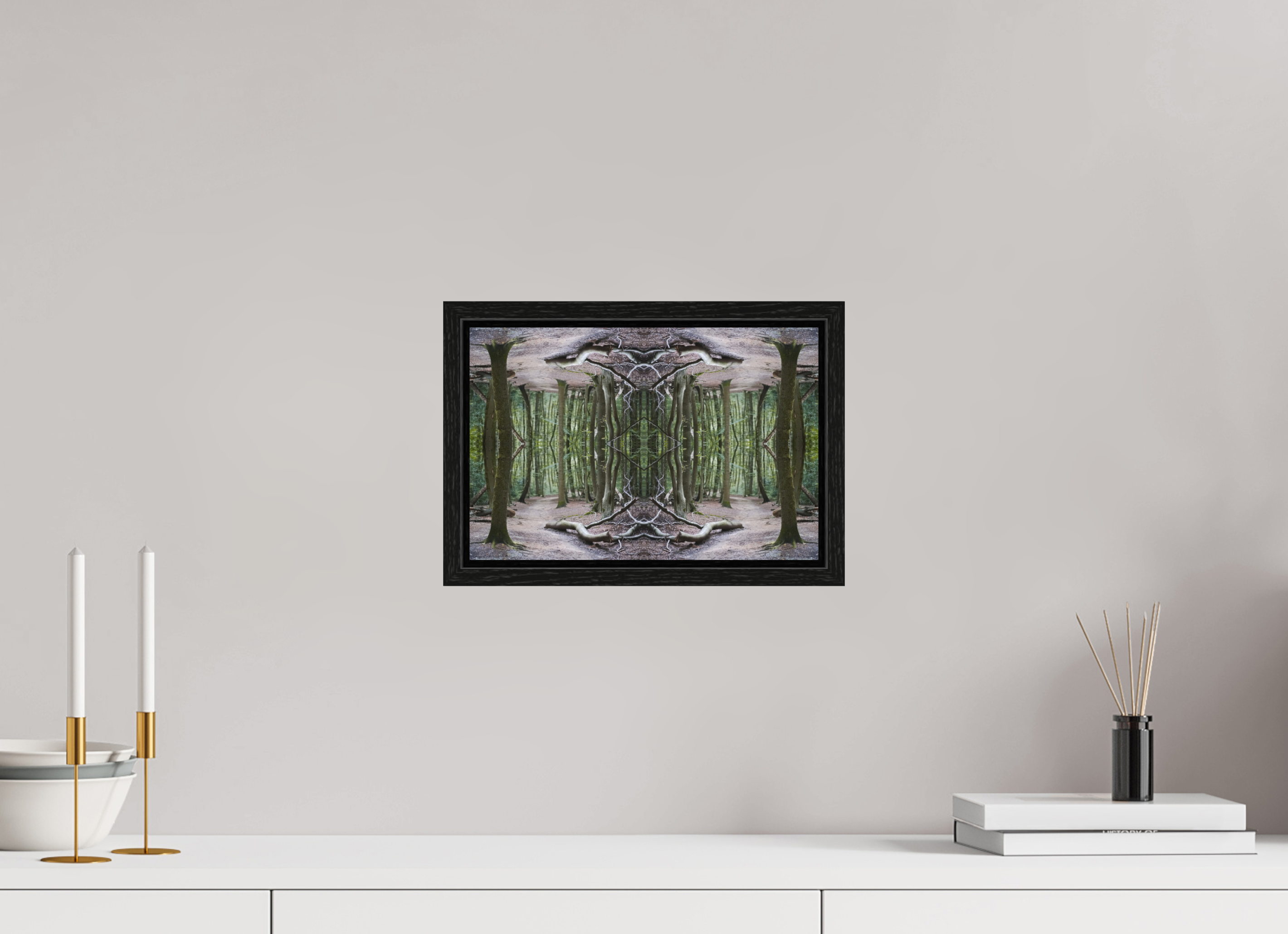 30 x 20 cm, Floater Frame Woodland Illusion