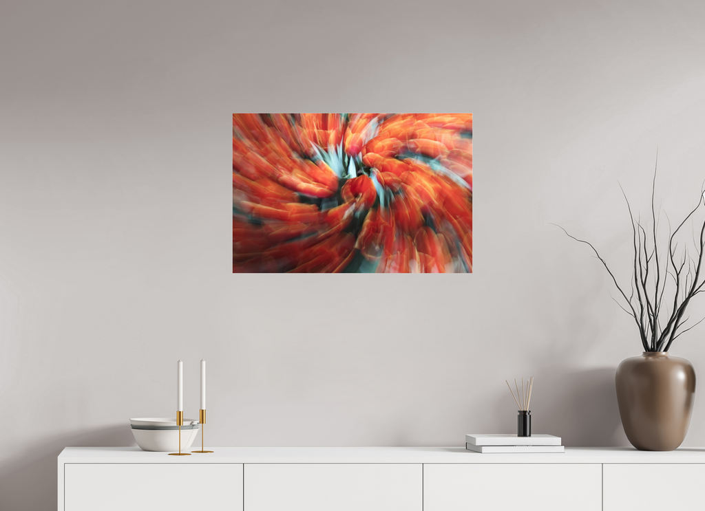 75 x 50 cm, Photo Print Under Acrylic Glass Zwischen Glühen und Stille