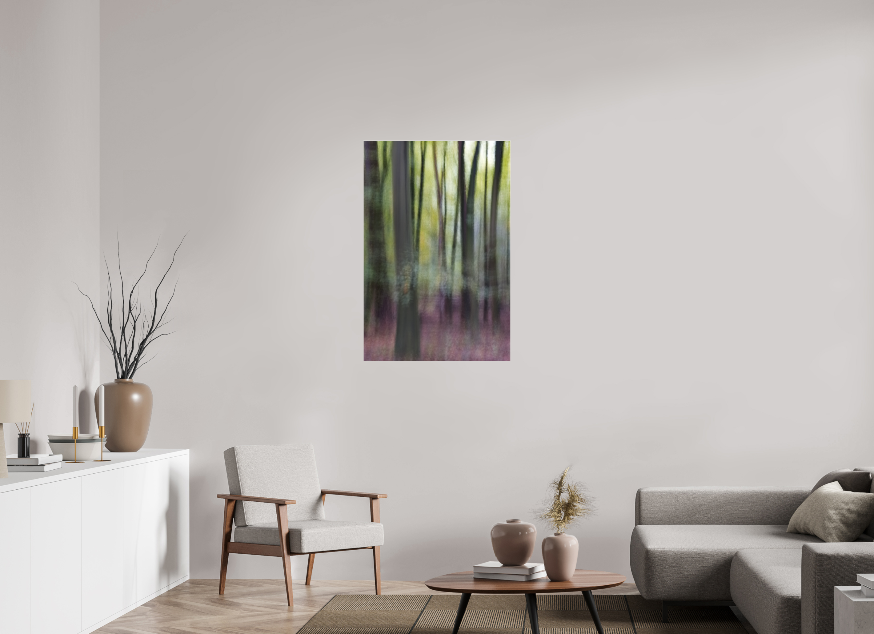 70 x 105 cm, Photo Print Under Acrylic Glass Vertikales Flüstern