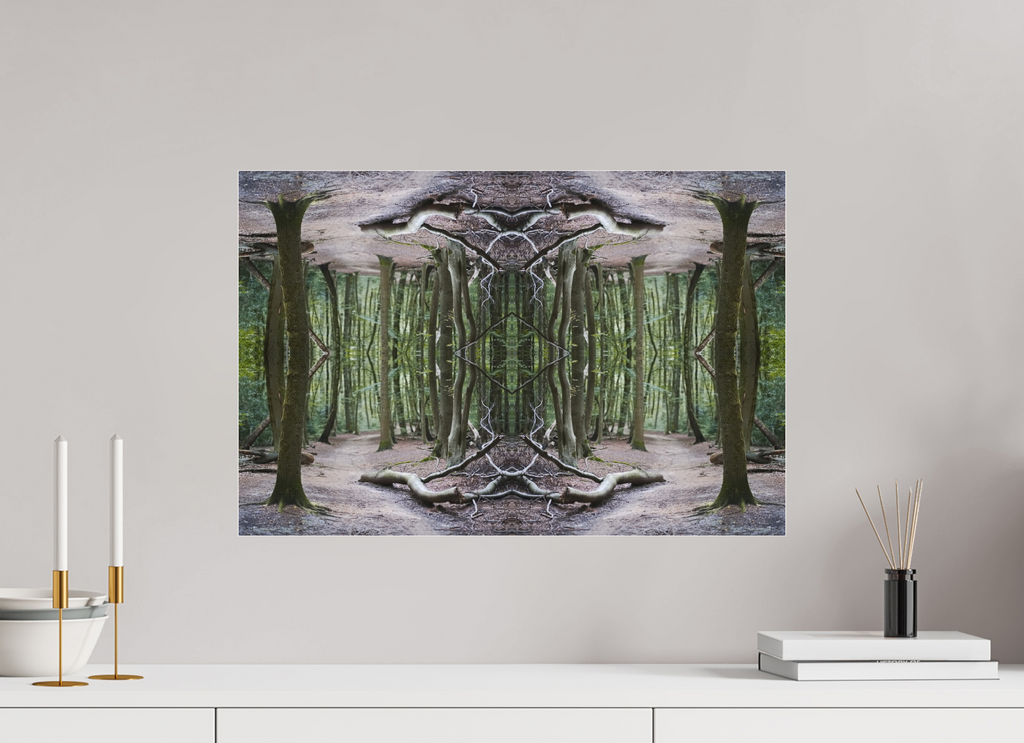 60 x 40 cm, Photo Print Under Acrylic Glass Woodland Illusion