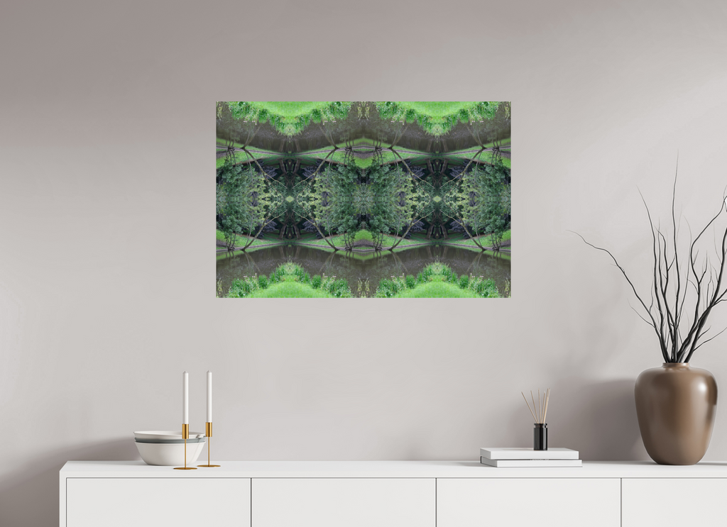 90 x 60 cm, Photo Print On Fuji Crystal DP II Symmetry in Green