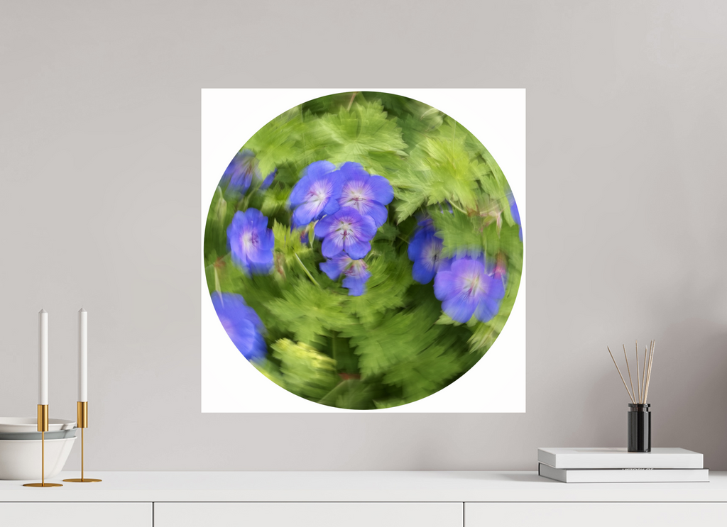 50 x 50 cm, Photo Print Under Acrylic Glass Blühende Dynamik