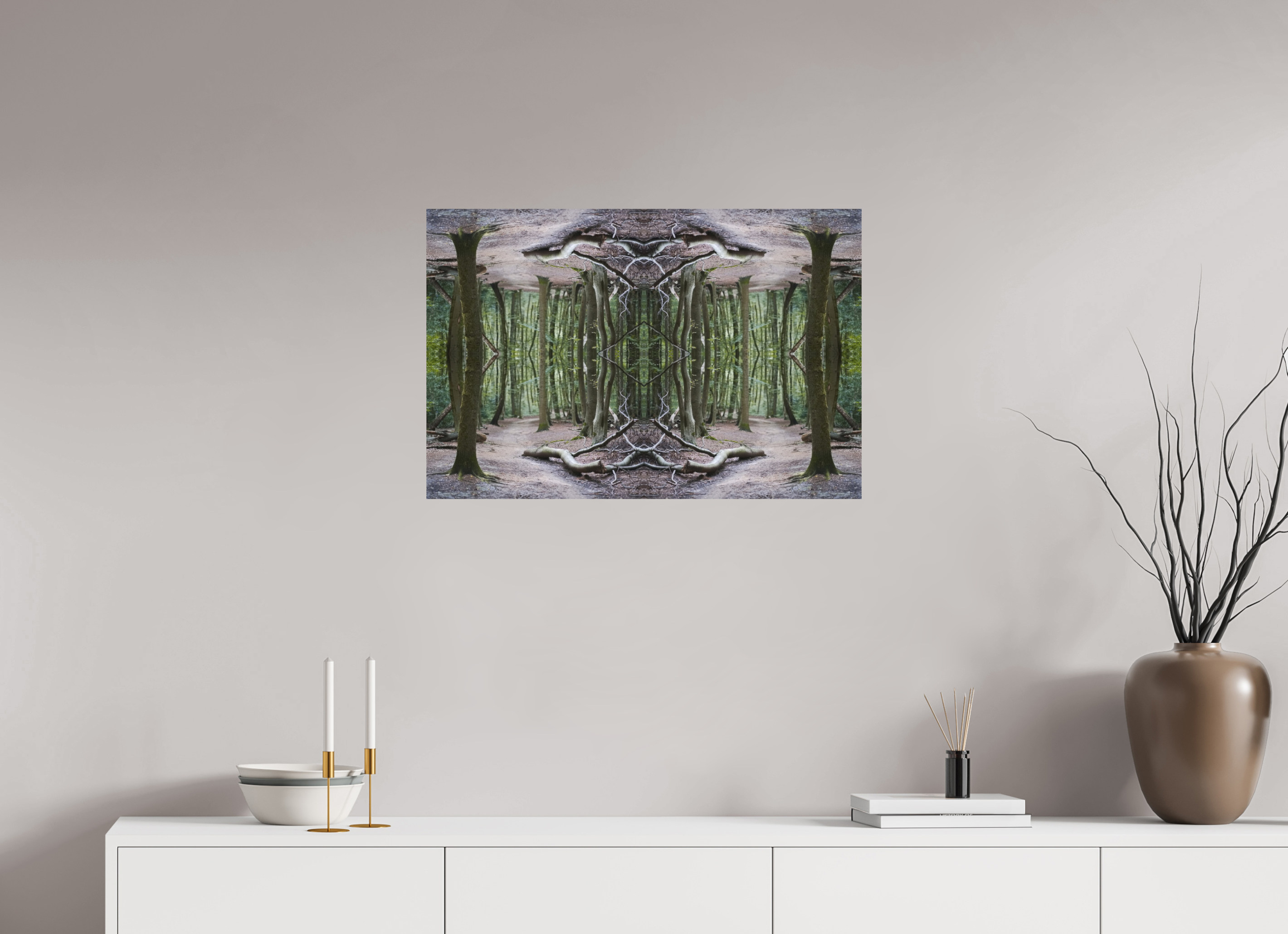 75 x 50 cm, Photo Print On Fuji Crystal DP II Woodland Illusion