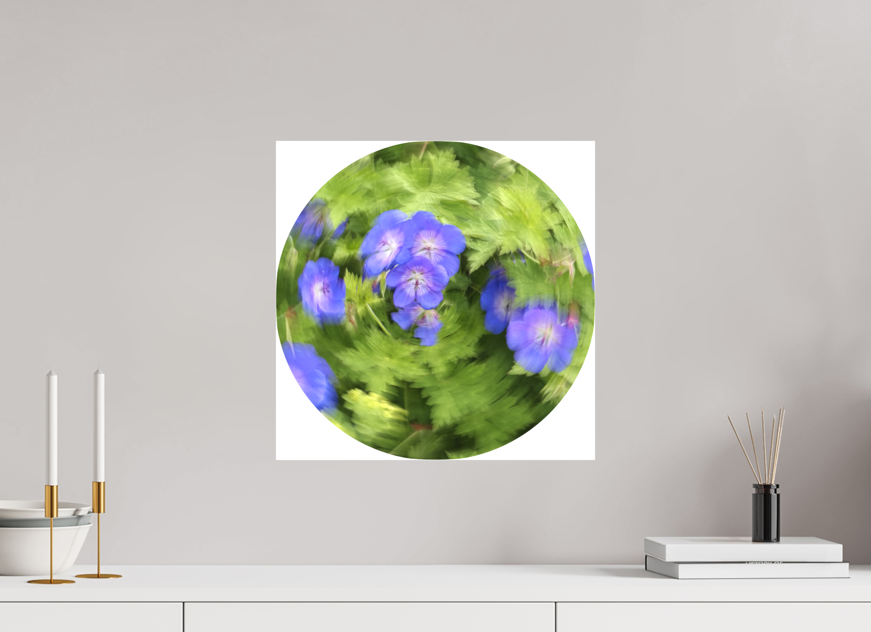 40 x 40 cm, Leinwand matt Floral dance 2