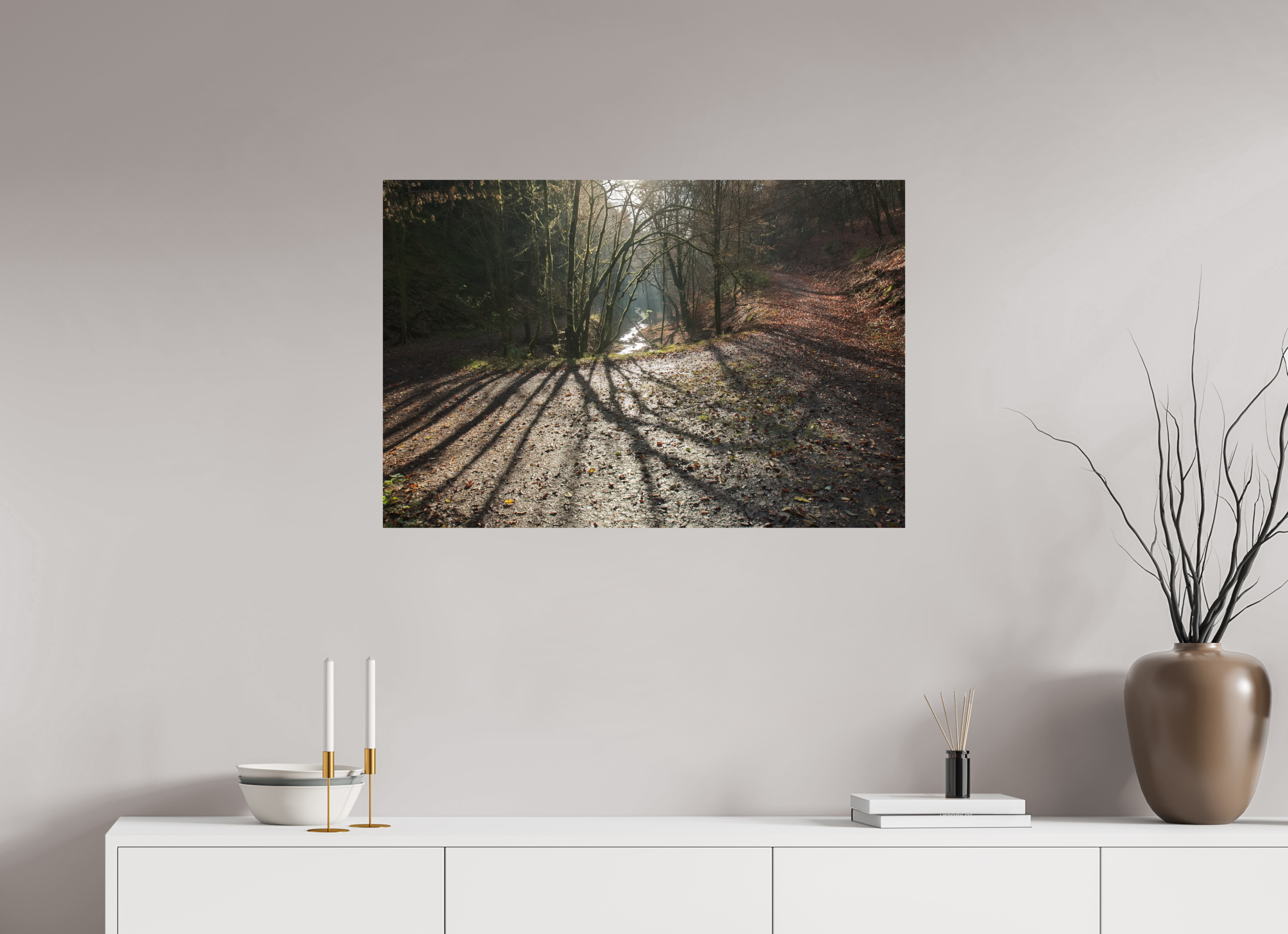 90 x 60 cm, Photo Print On Fuji Crystal DP II Pfad der langen Schatten