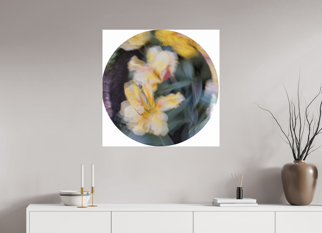 80 x 80 cm, Photo Print Under Acrylic Glass Moment der Entfaltung